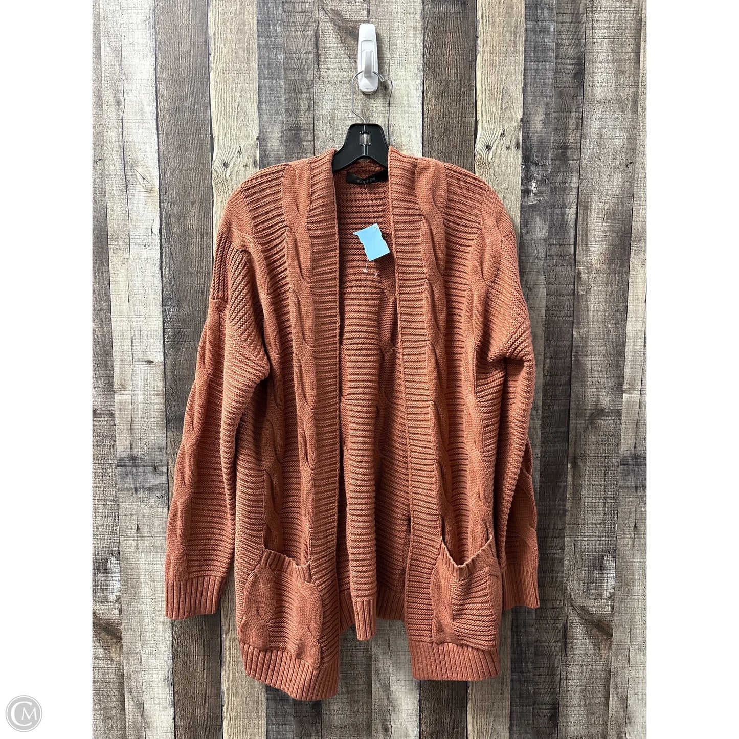 Sweater Cardigan By Cme In Brown, Size: L