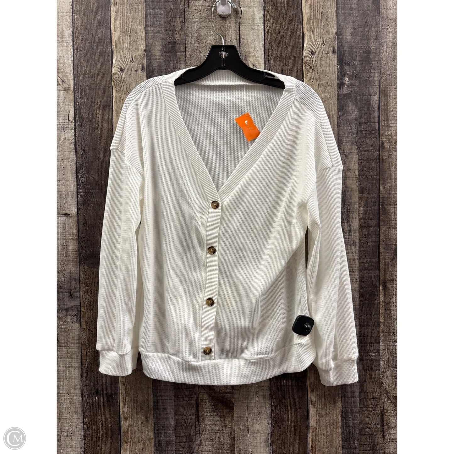 Top Long Sleeve By Cmf In White, Size: S
