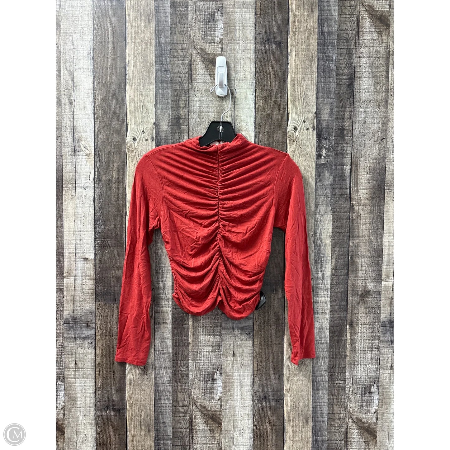 Top Long Sleeve By Lush In Red, Size: S