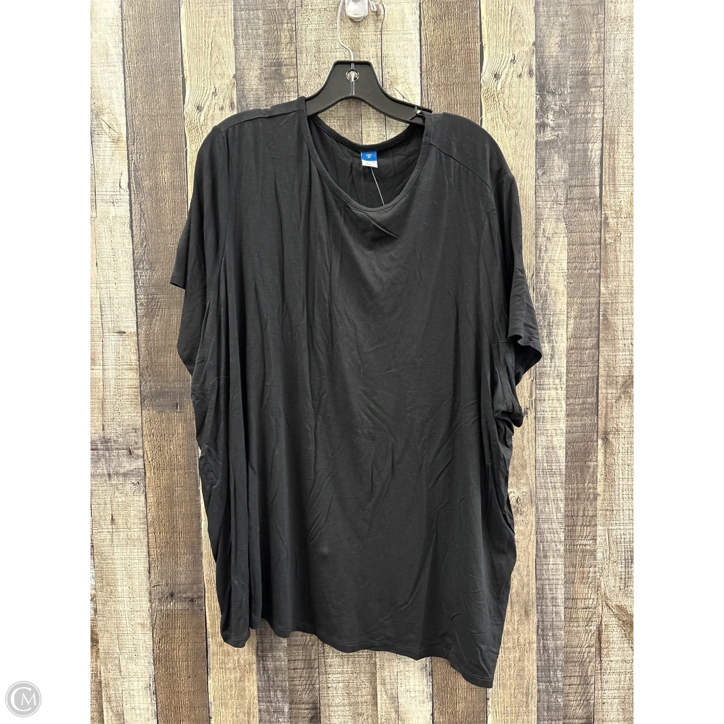 Top Short Sleeve Basic By Old Navy In Black, Size: 3x
