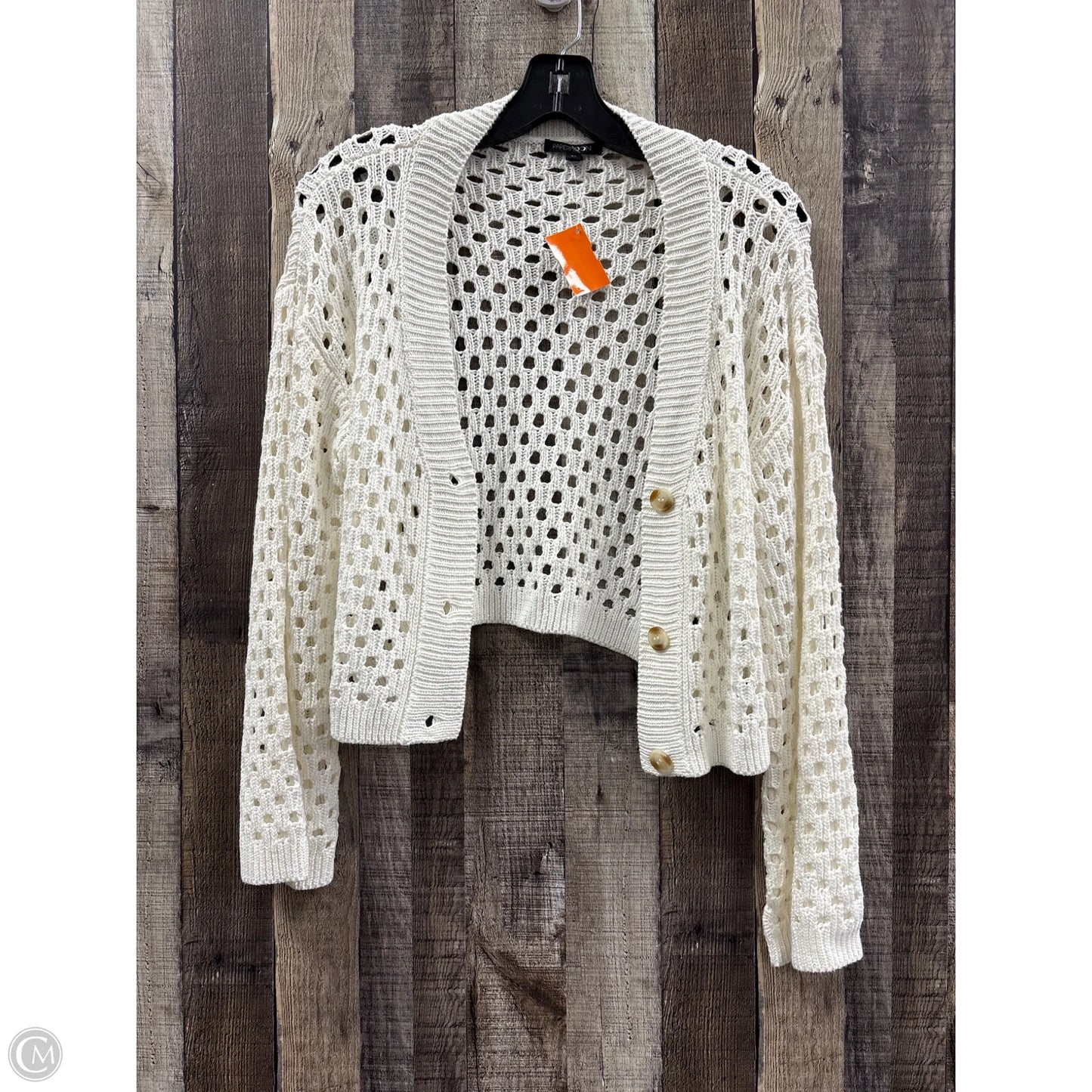 Cardigan By Papermoon In White, Size: Xs