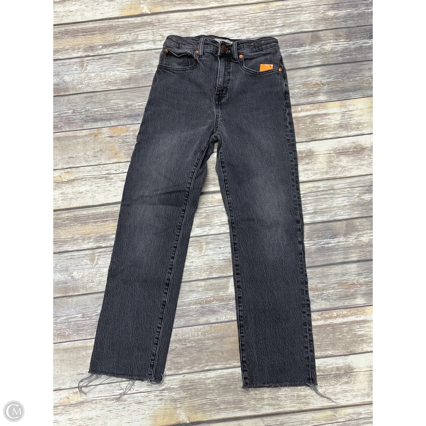 Jeans Straight By Madewell In Grey Denim, Size: 0
