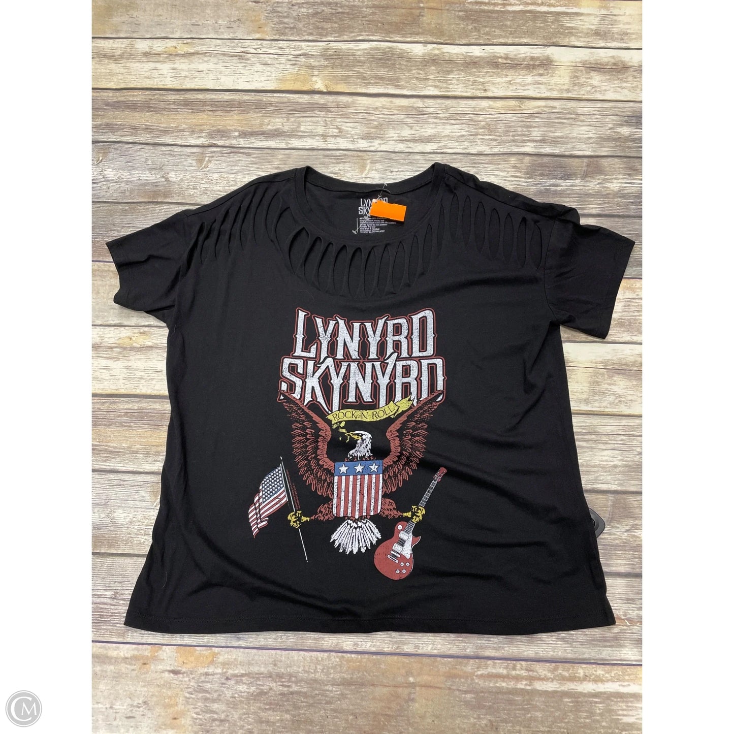 Top Short Sleeve By Cme In Black, Size: Xl