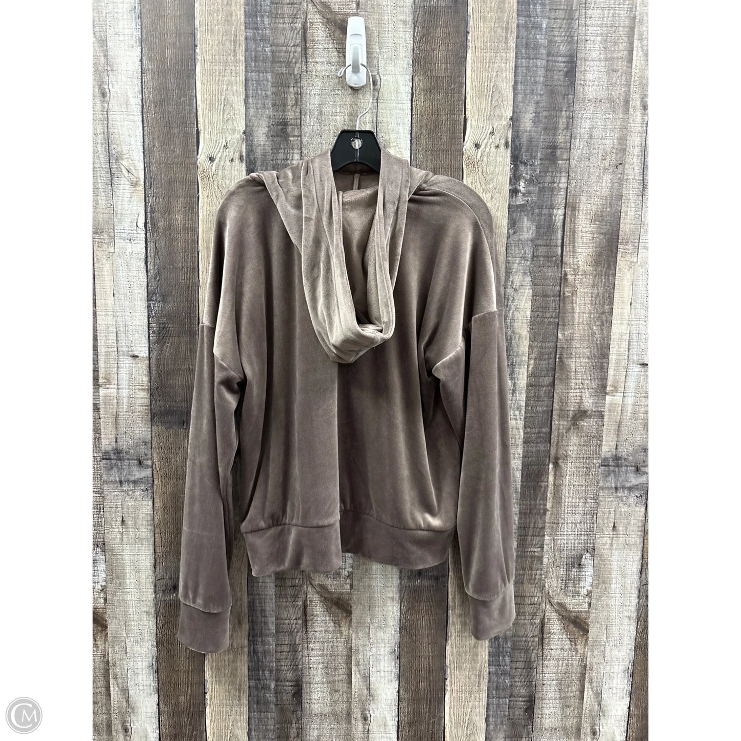 Top Long Sleeve By Evereve In Brown, Size: L