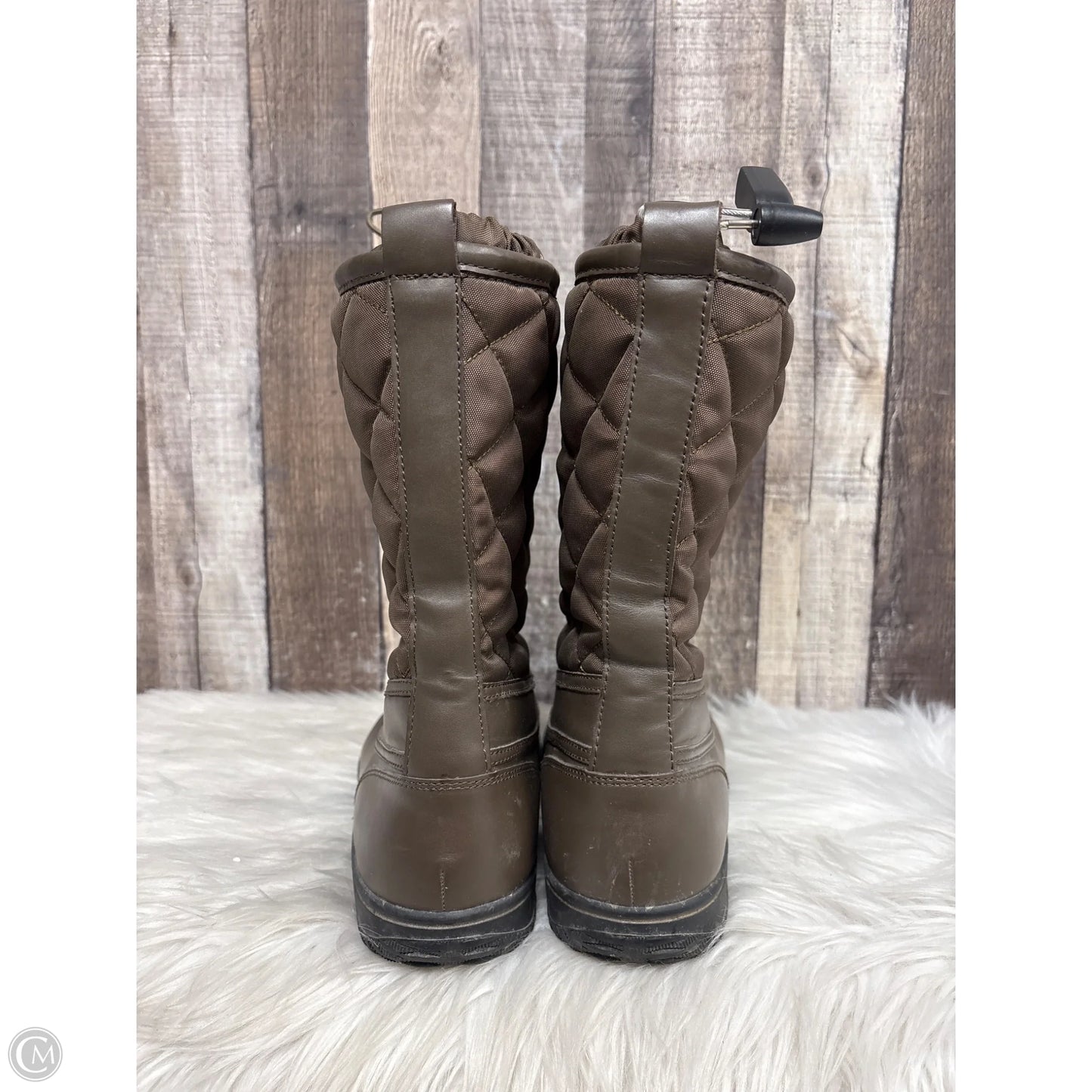 Boots Designer By Coach In Brown, Size: 11