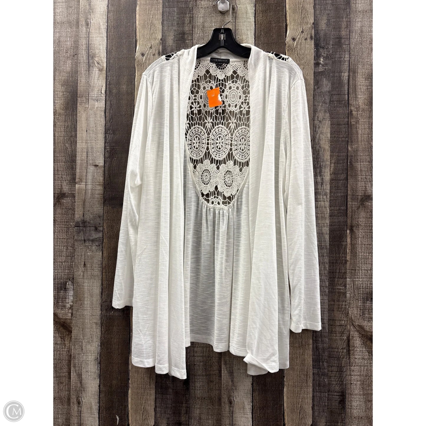 Cardigan By Lane Bryant In White, Size: 1x