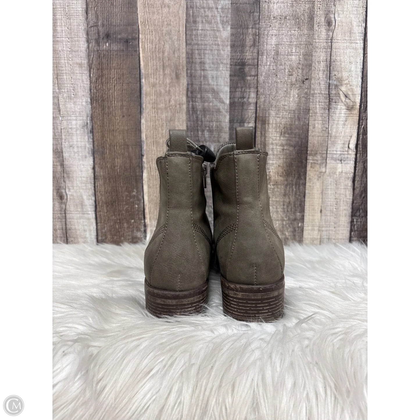 Boots Ankle Heels By Crown Vintage In Taupe, Size: 9