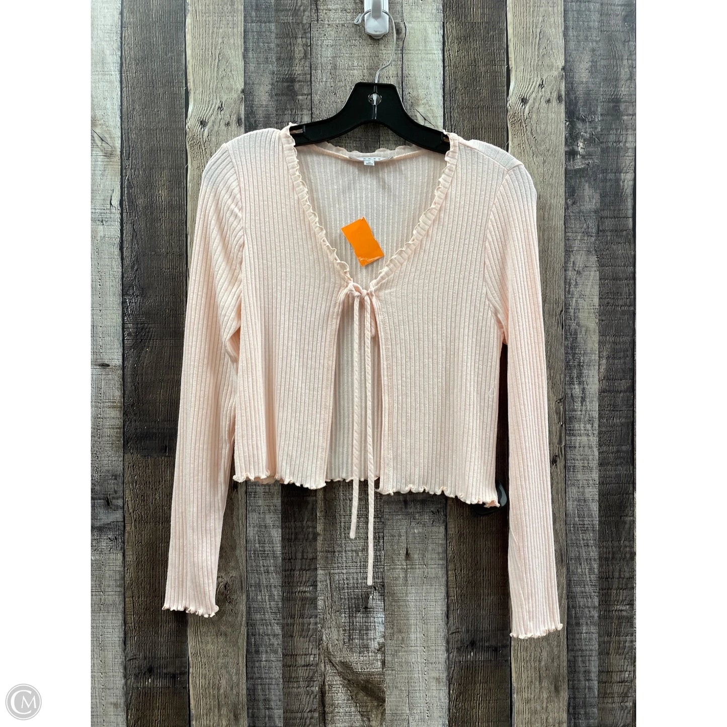 Cardigan By Gaze In Peach, Size: M