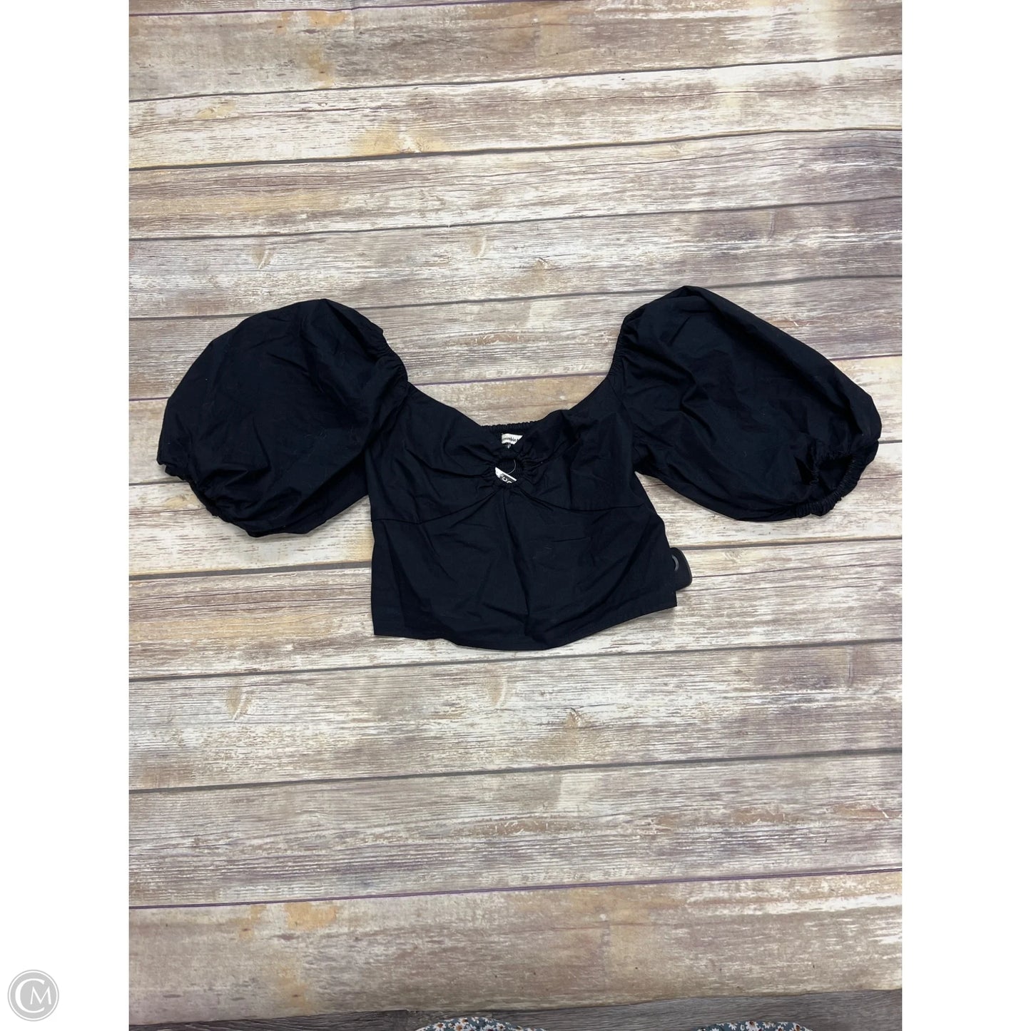 Top Short Sleeve By Abercrombie And Fitch In Black, Size: S