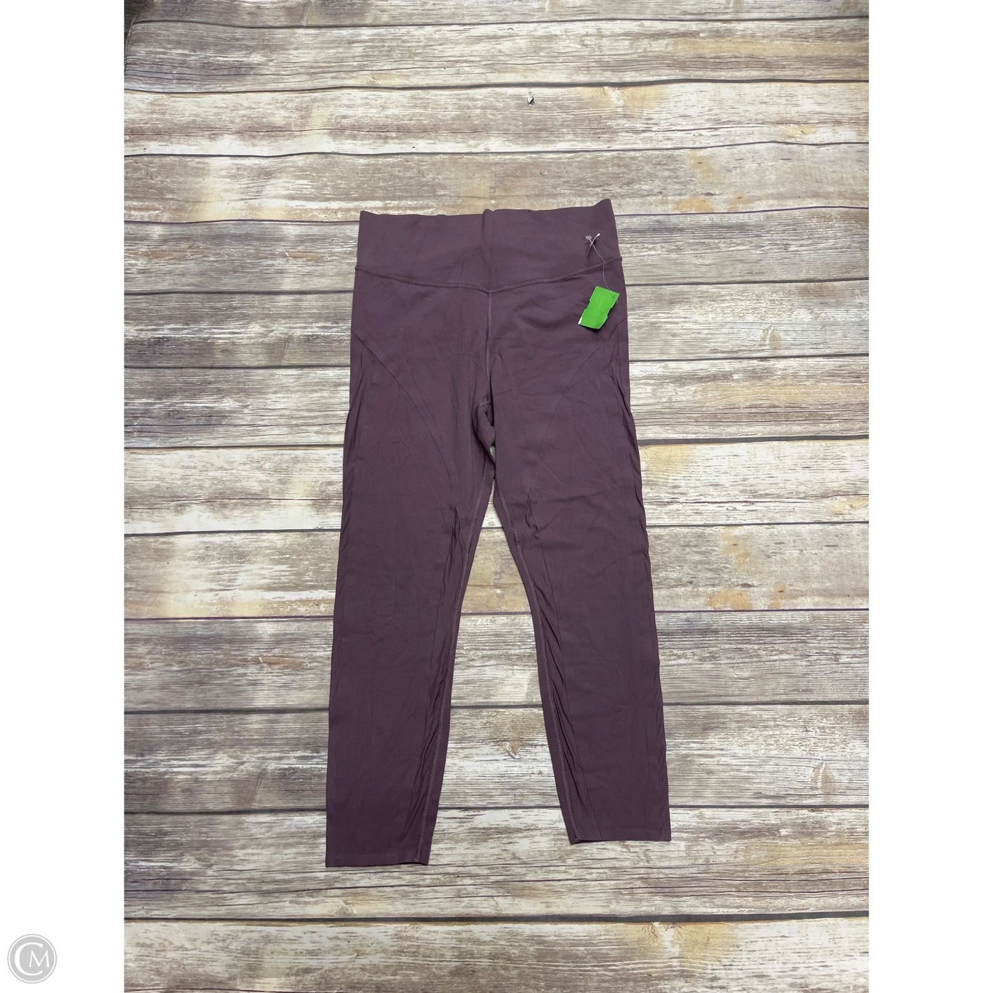 Athletic Leggings By Athleta In Maroon, Size: M