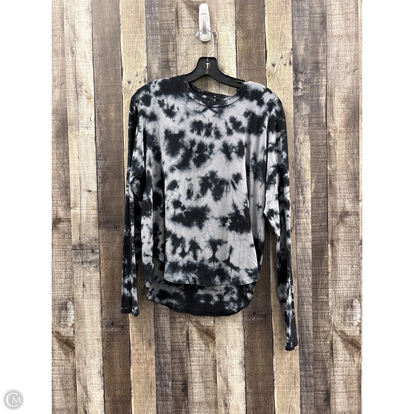 Top Long Sleeve By Bobi In Tie Dye Print, Size: M