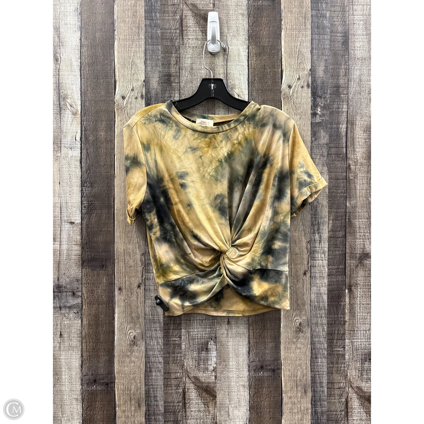 Top Short Sleeve By Cme In Tie Dye Print, Size: M