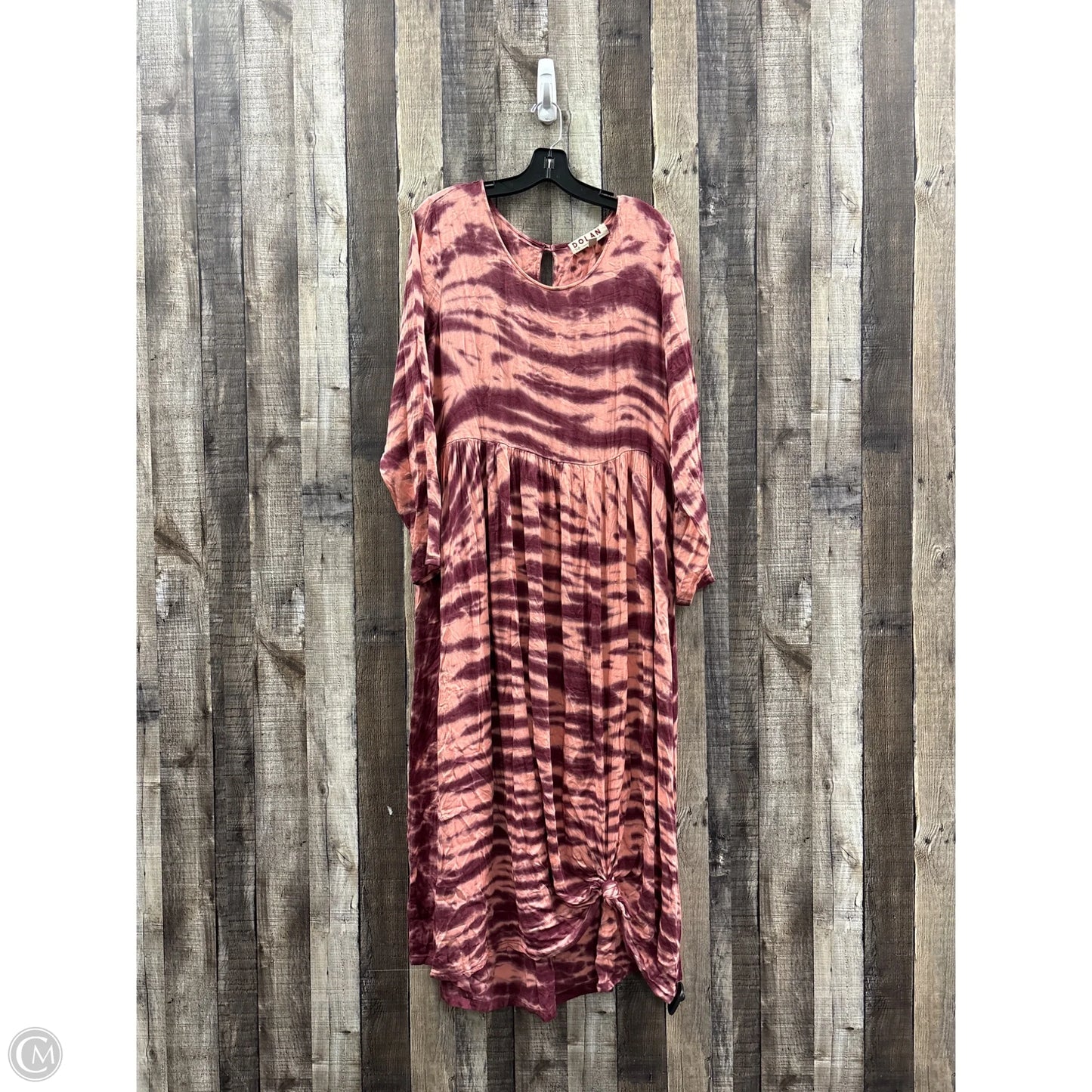 Dress Casual Maxi By Dolan Left Coast In Tie Dye Print, Size: L
