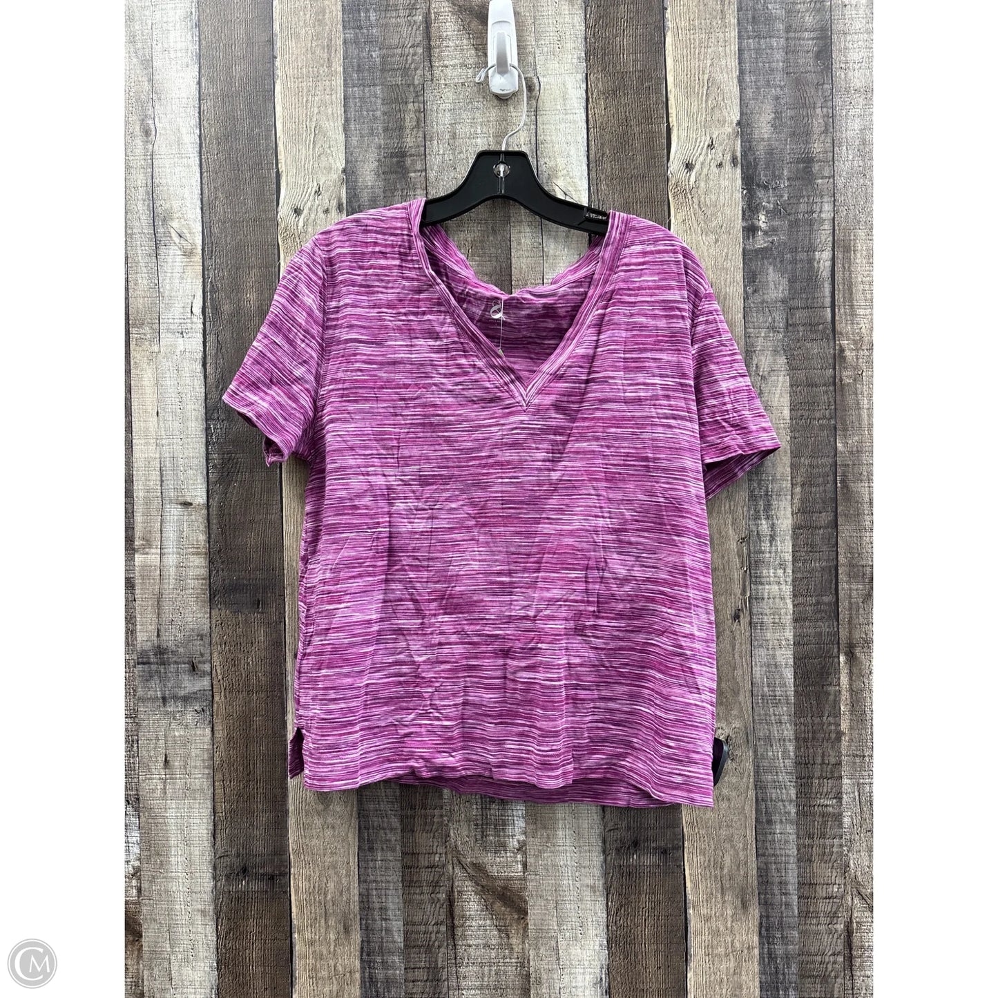Top Short Sleeve By Lou And Grey In Maroon, Size: L