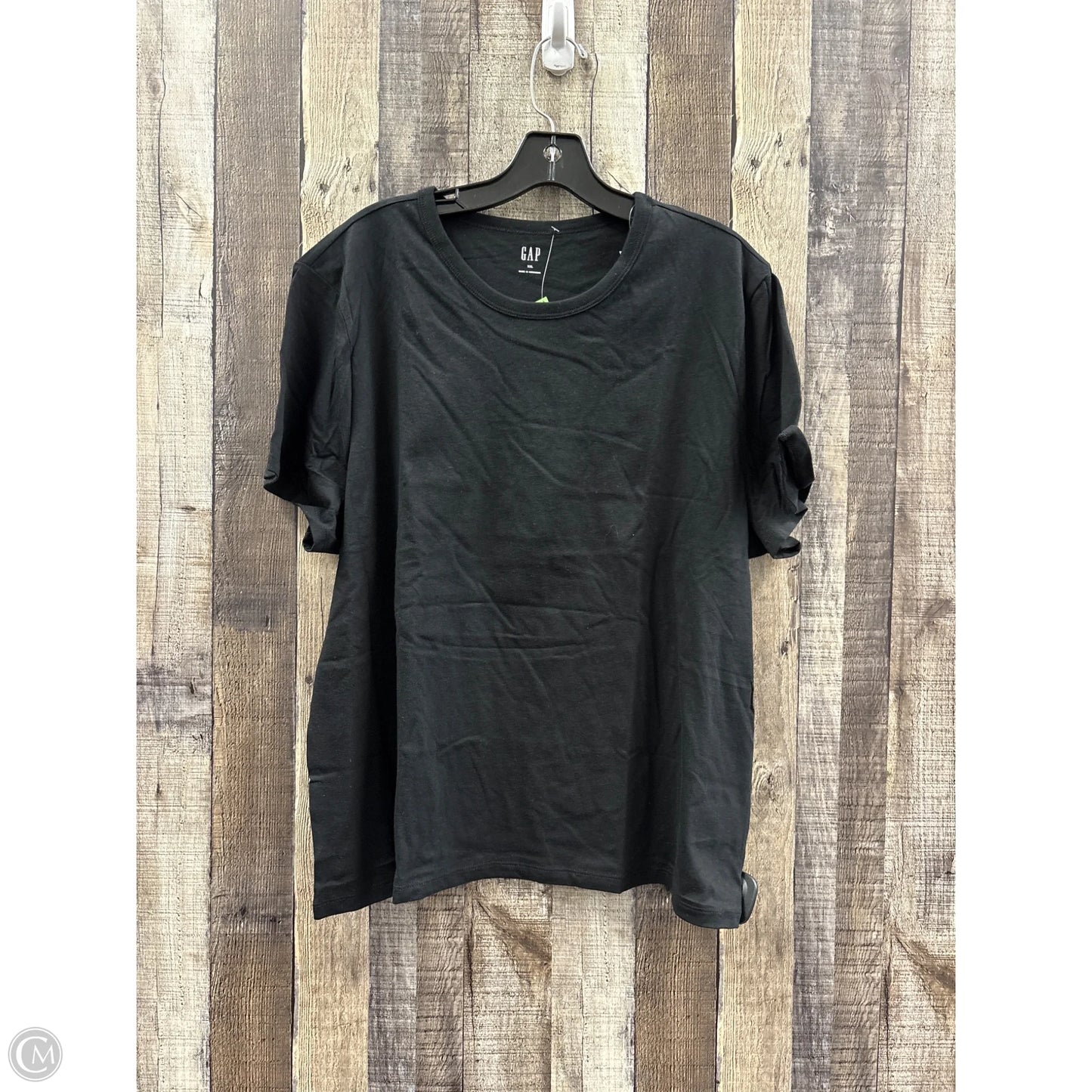 Top Short Sleeve By Gap In Black, Size: Xxl