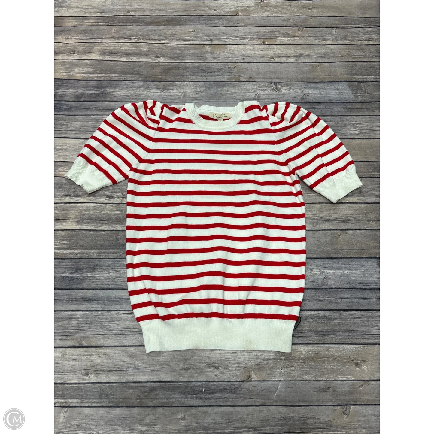Sweater By Vine & Love In Striped Pattern, Size: L