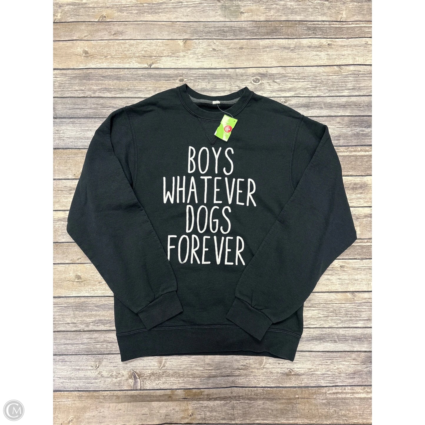Sweatshirt Crewneck By Cmf In Black & White, Size: Sp