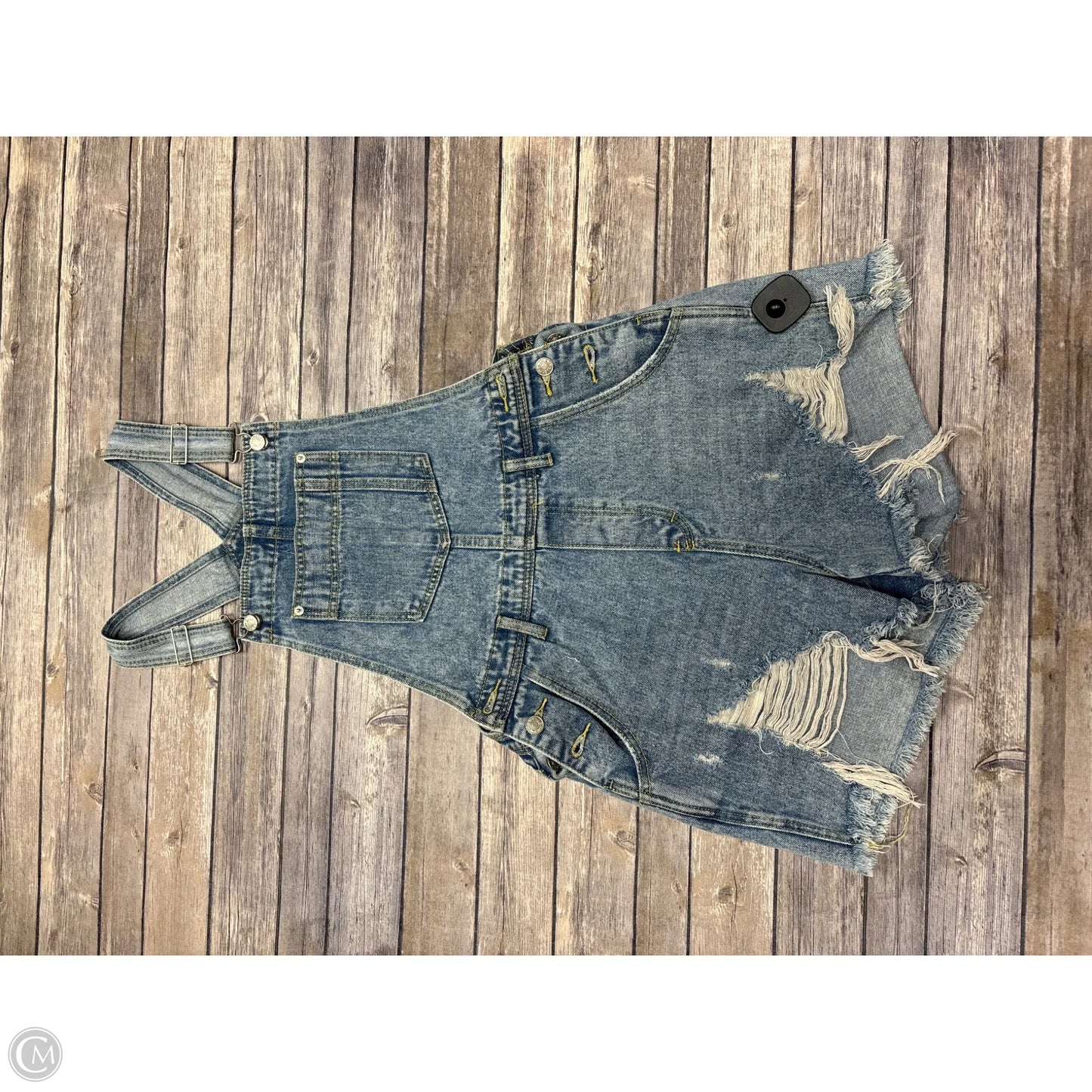 Shortalls By Idem Ditto In Blue Denim, Size: S
