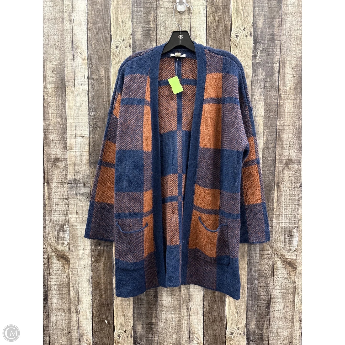 Cardigan By American Eagle In Blue & Brown, Size: Xs