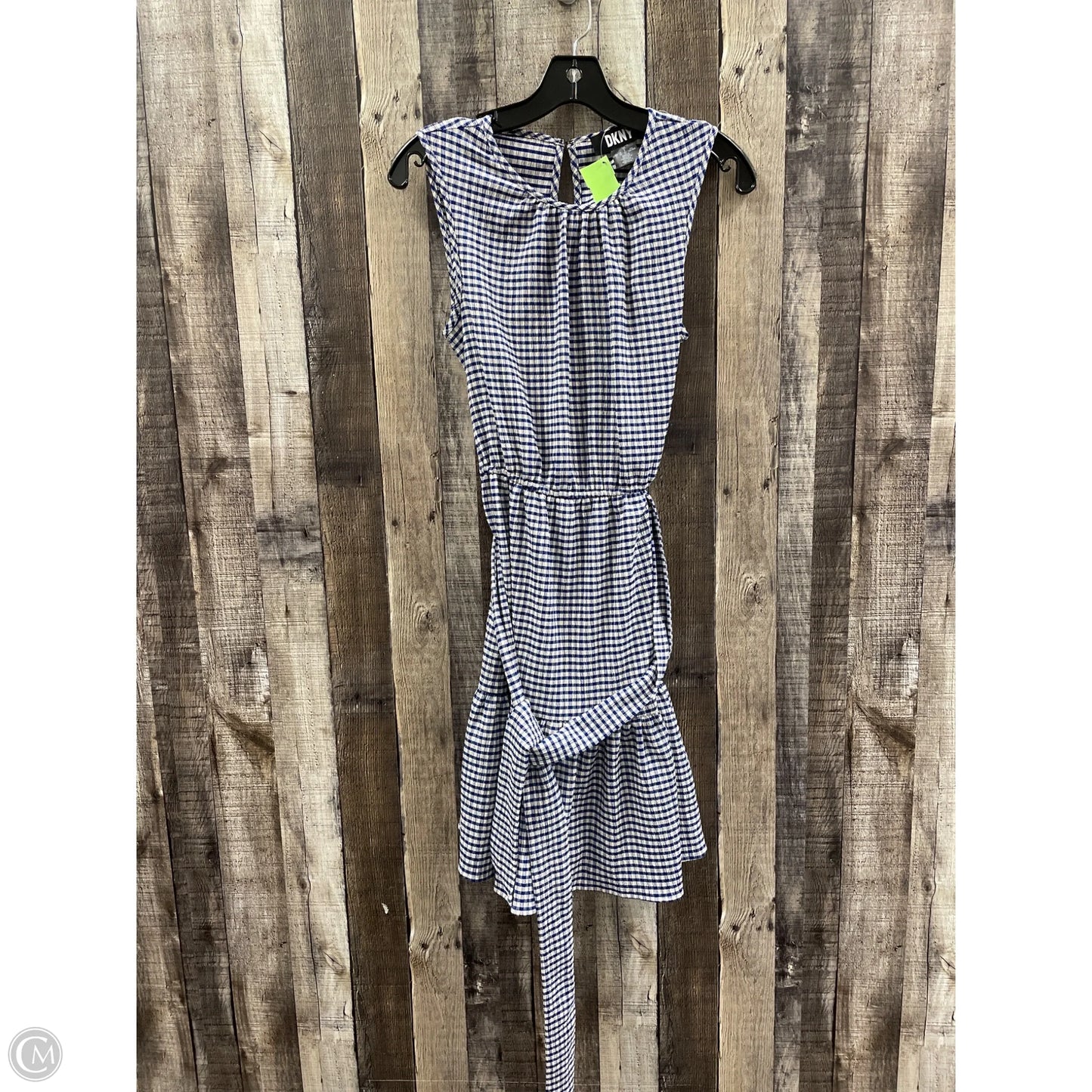 Dress Casual Short By Dkny In Blue & Cream, Size: Xs