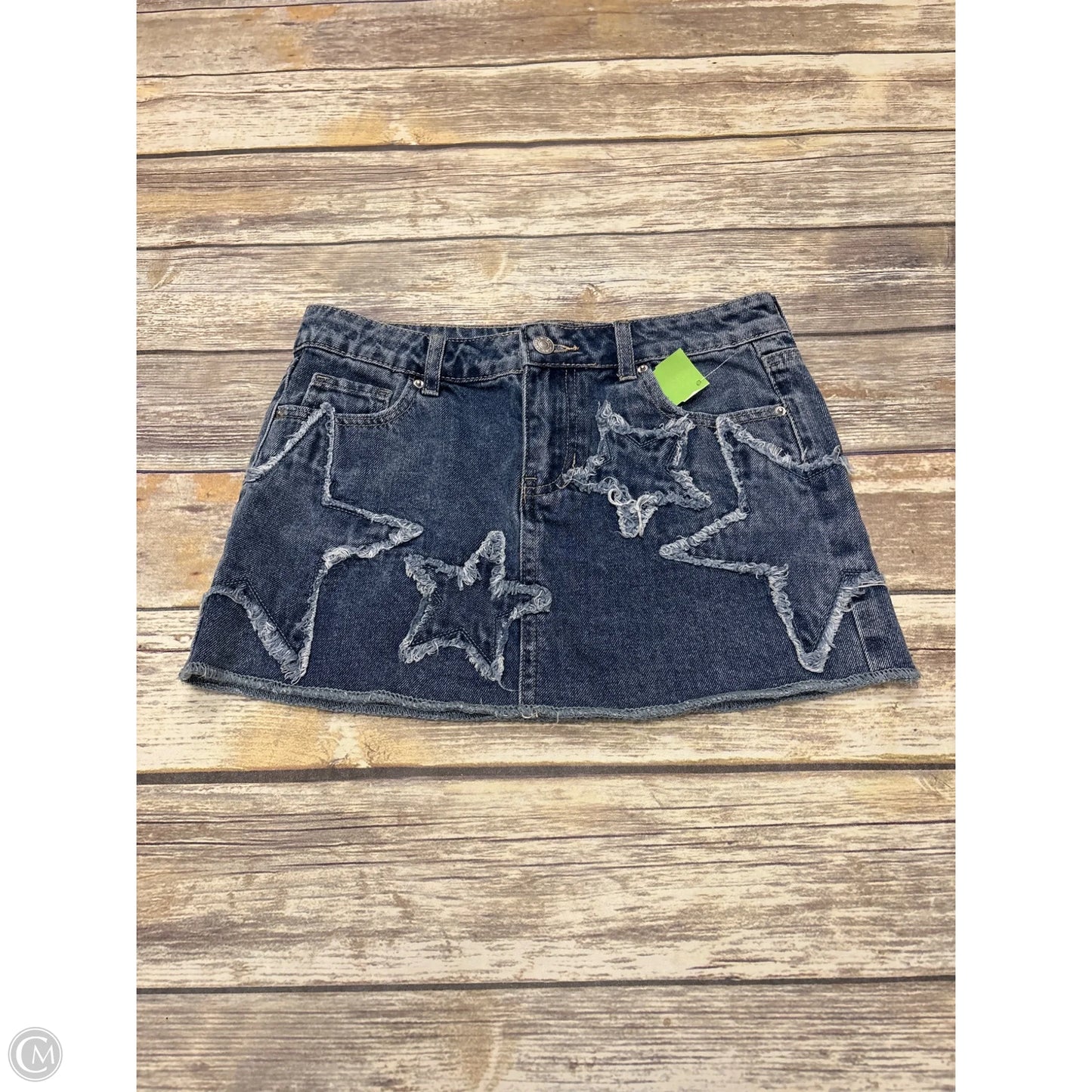 Skirt Mini & Short By Cme In Blue Denim, Size: 0