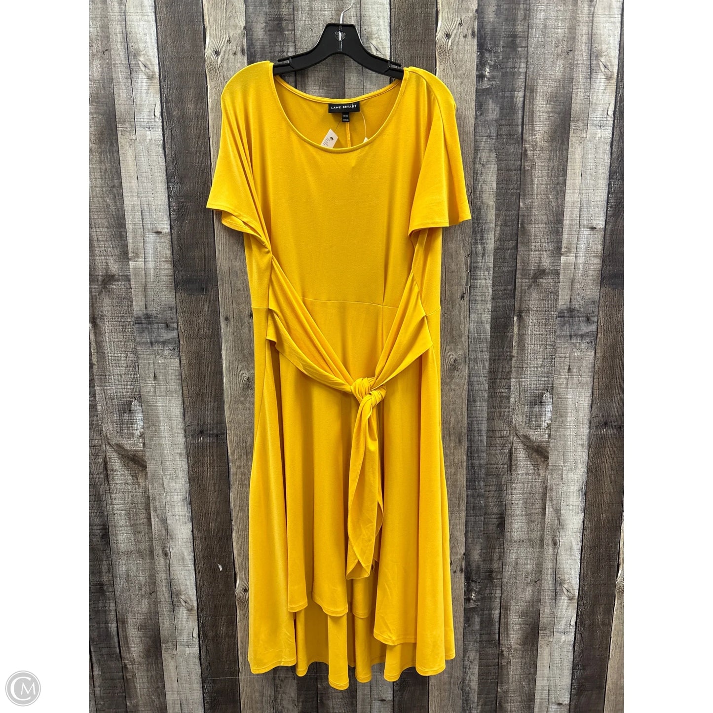 Dress Casual Midi By Lane Bryant In Yellow, Size: Xl