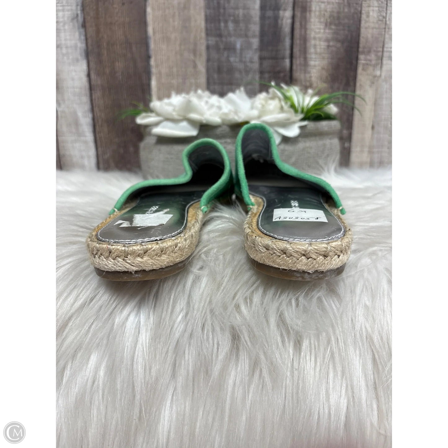Shoes Flats By Eileen Fisher In Green, Size: 6