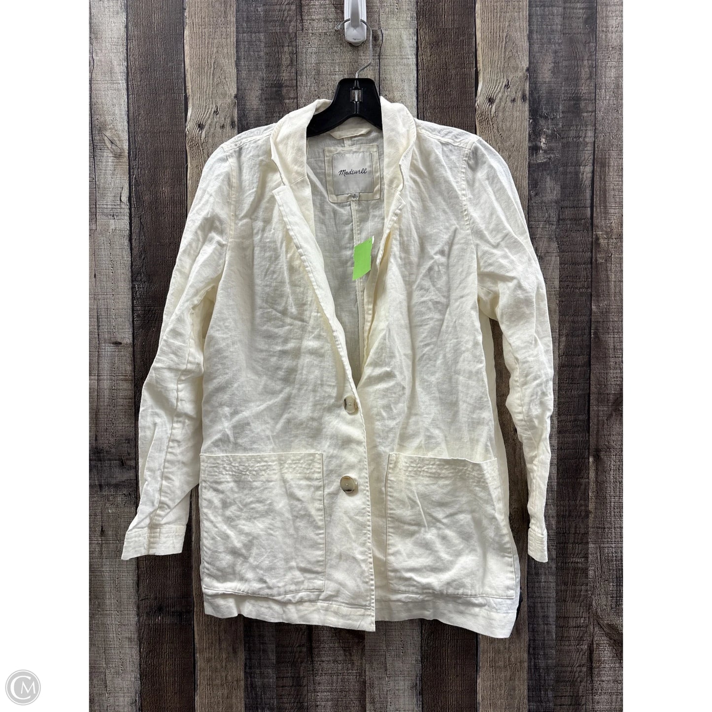 Blazer By Madewell In Ivory, Size: S