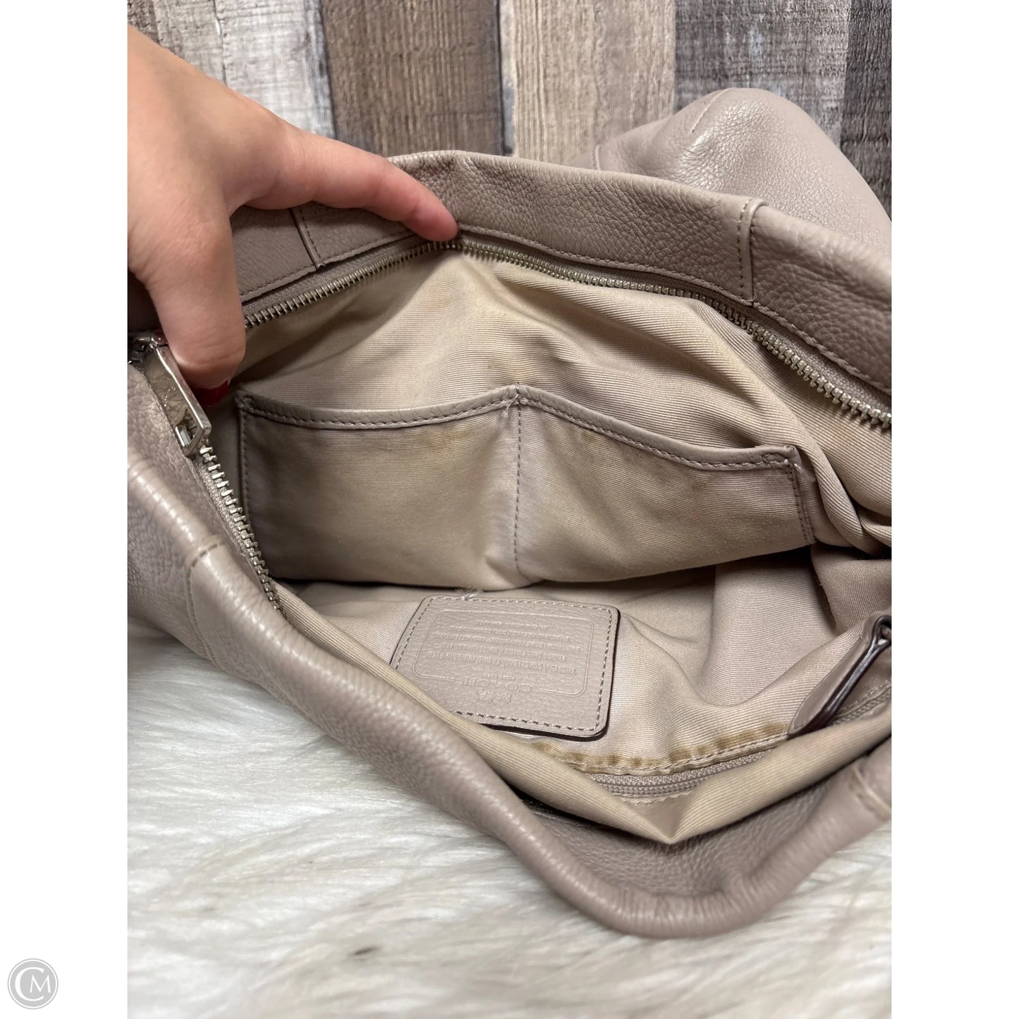 Handbag Designer By Coach, Size: Large