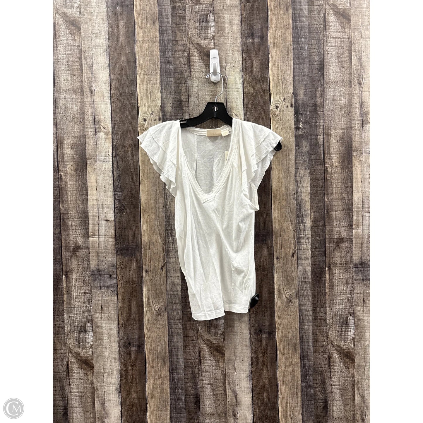 Top Short Sleeve By Maeve In White, Size: Xs