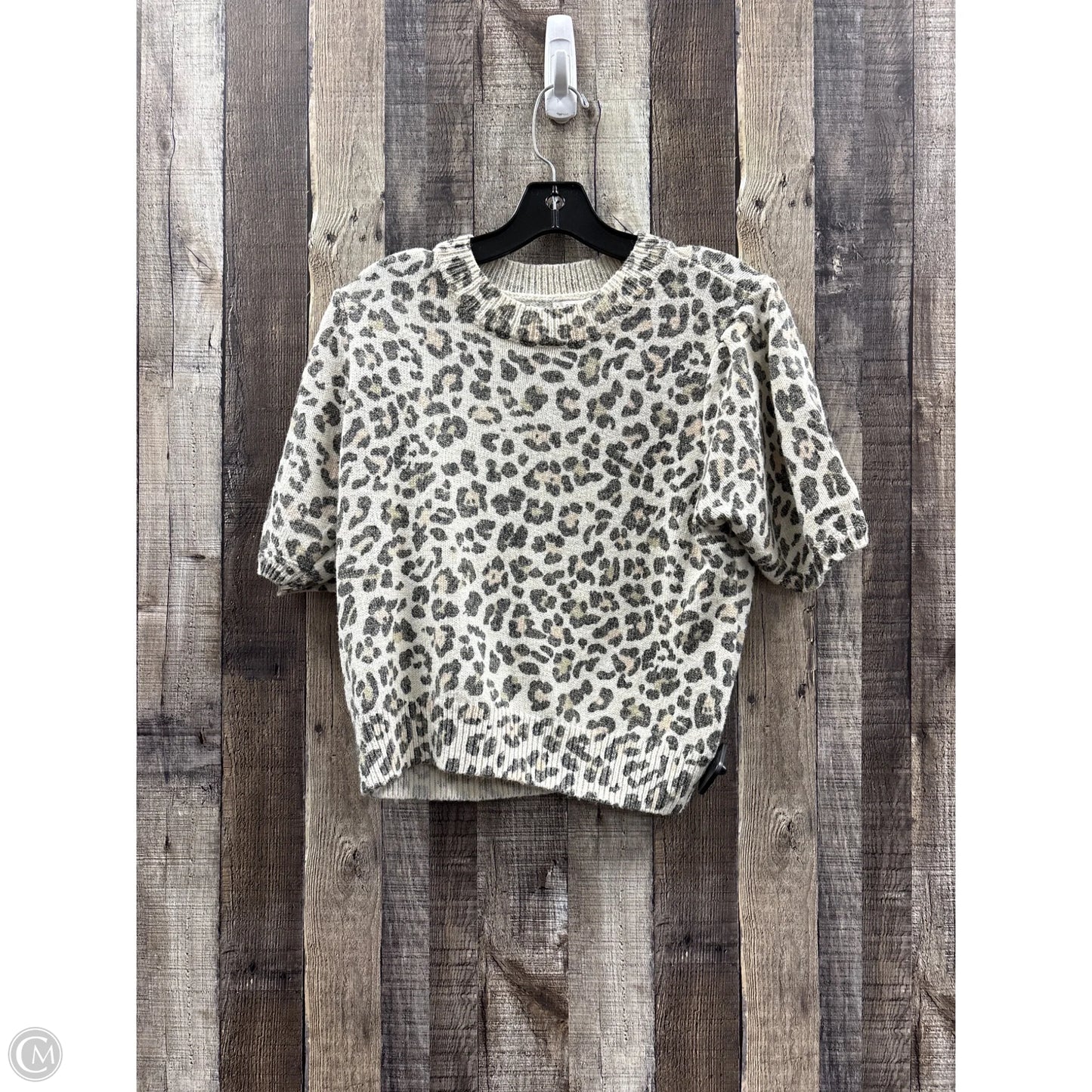 Sweater Short Sleeve By Sincerely Jules In Animal Print, Size: L