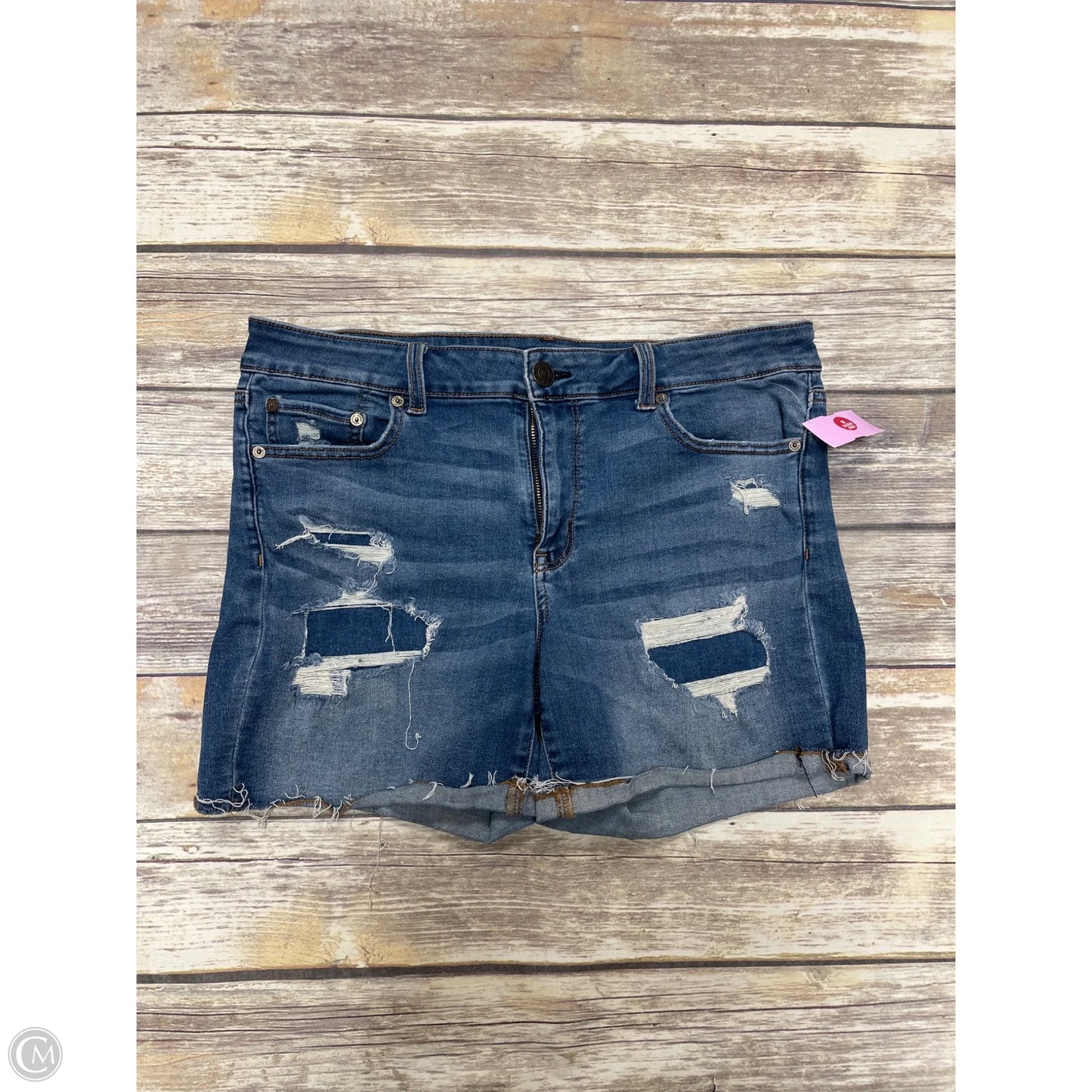 Shorts By American Eagle In Blue Denim, Size: 14