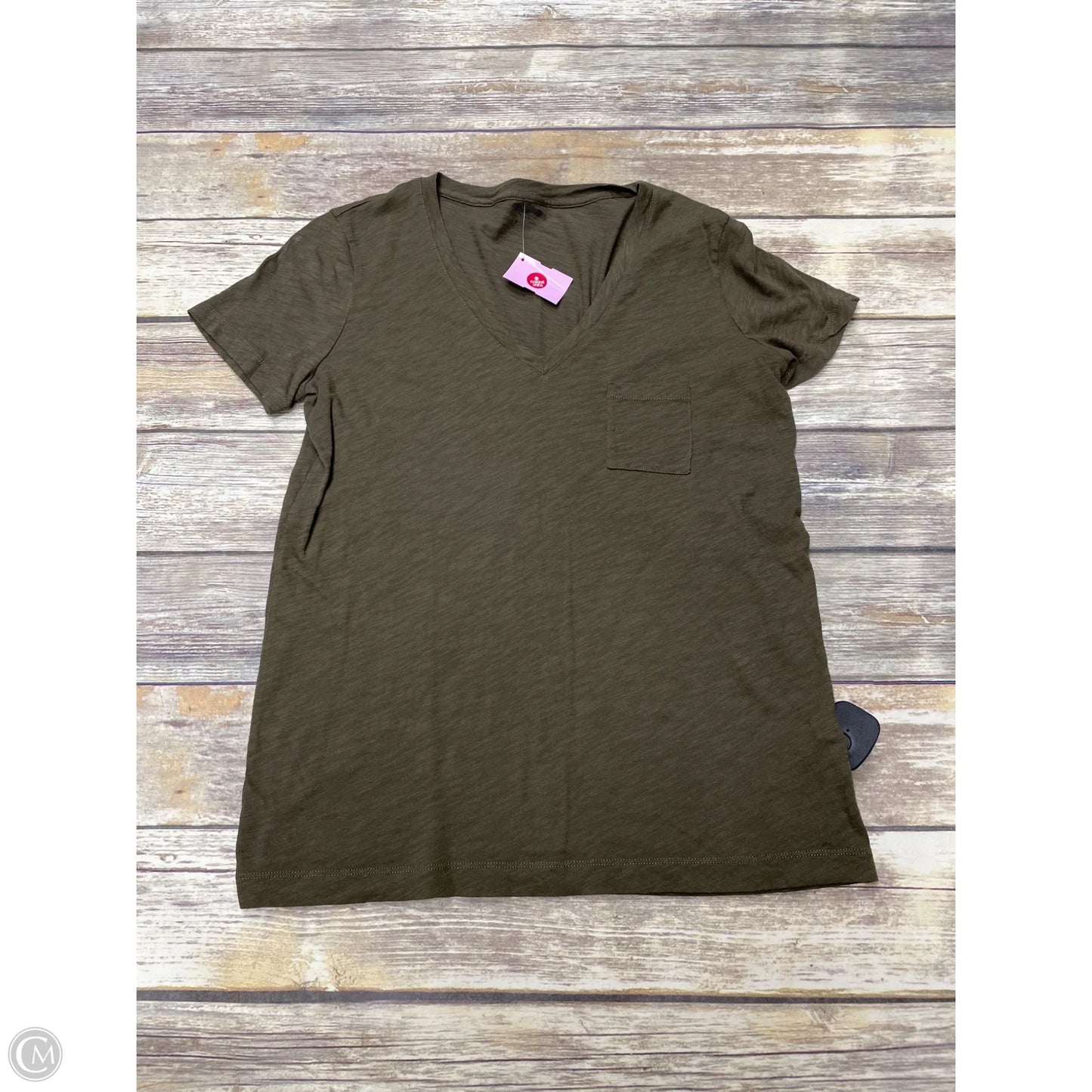 Top Short Sleeve By Madewell In Green, Size: S