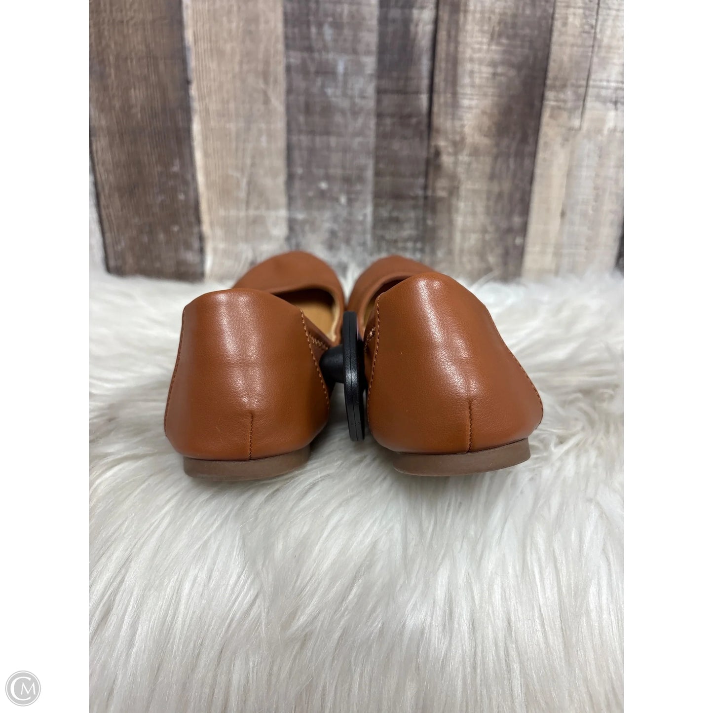 Shoes Flats By Time And Tru In Brown, Size: 6.5