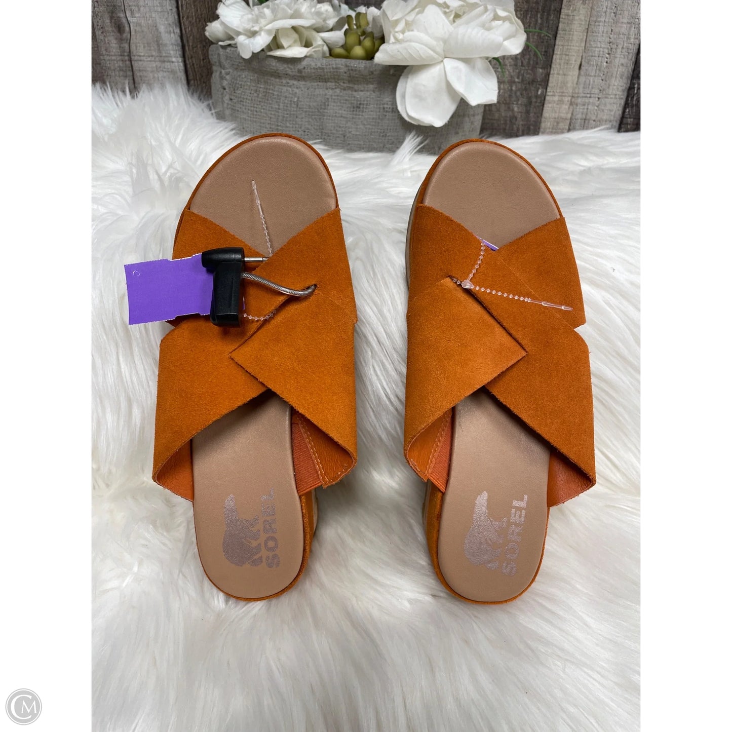 Sandals Heels Platform By Sorel In Orange, Size: 7.5