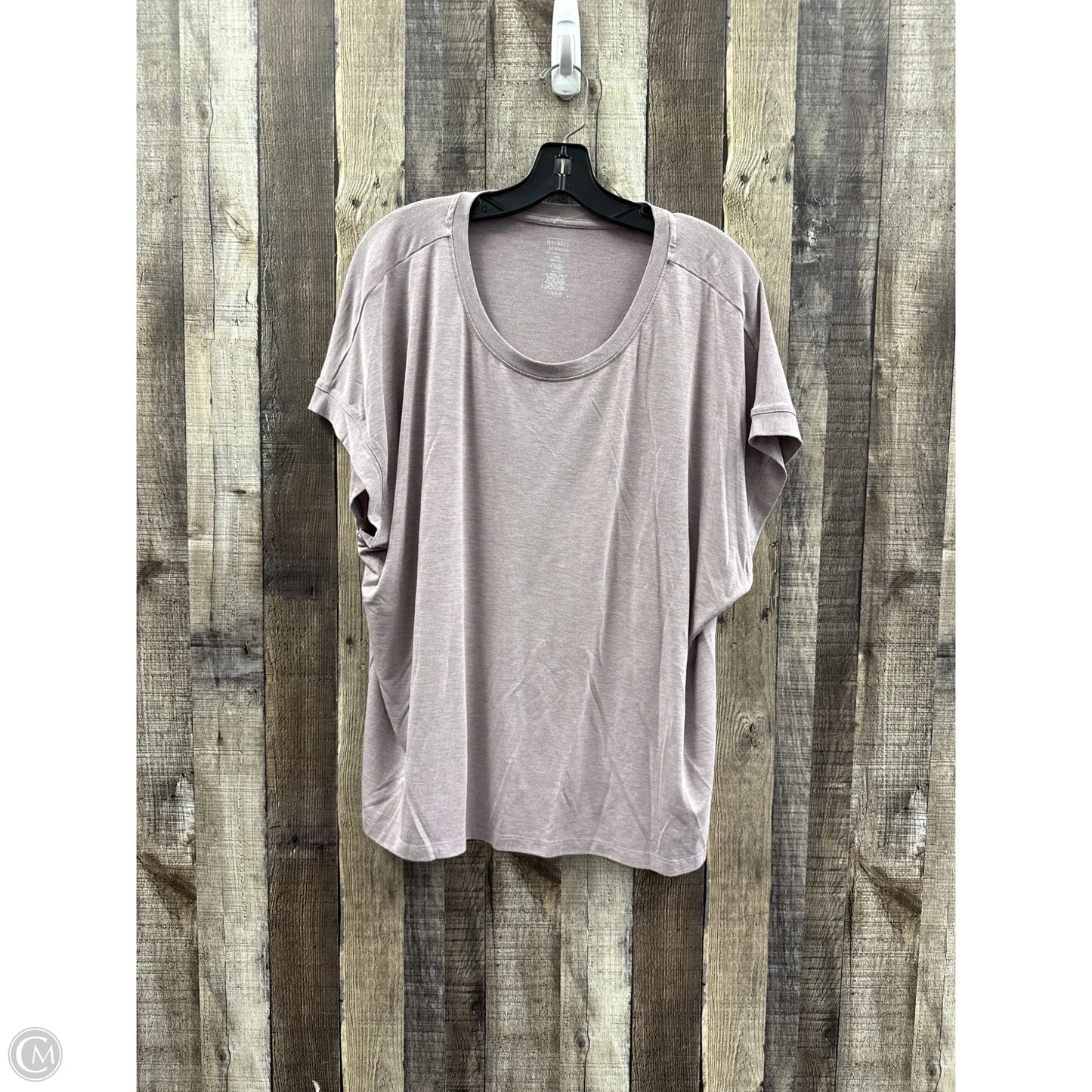 Top Short Sleeve By Cme In Purple, Size: Xxl