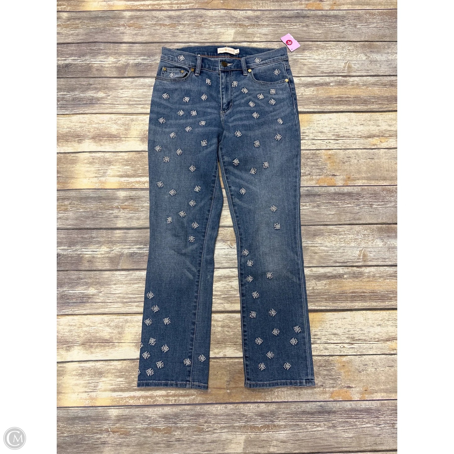 Jeans Designer By Tory Burch In Blue Denim, Size: 2