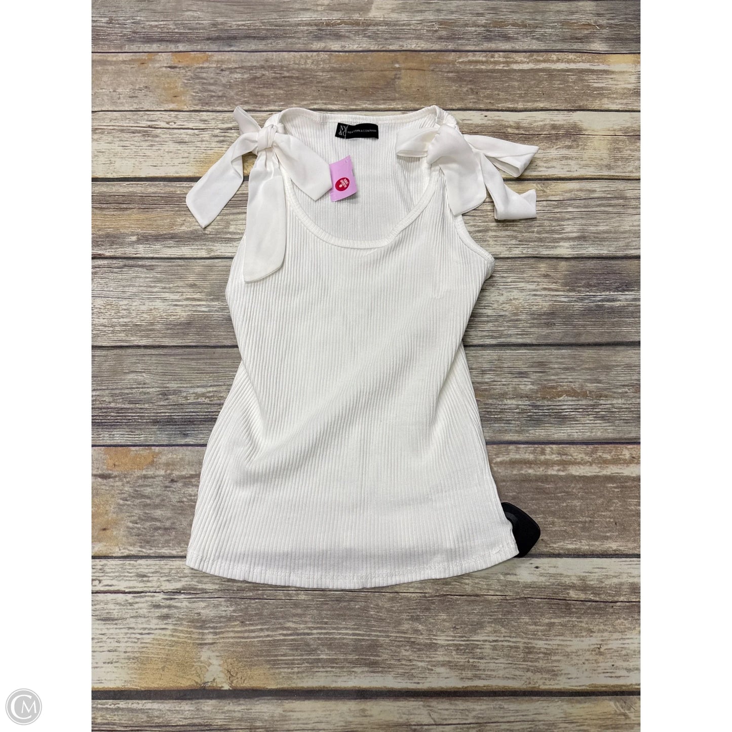 Top Sleeveless By New York And Co In White, Size: L