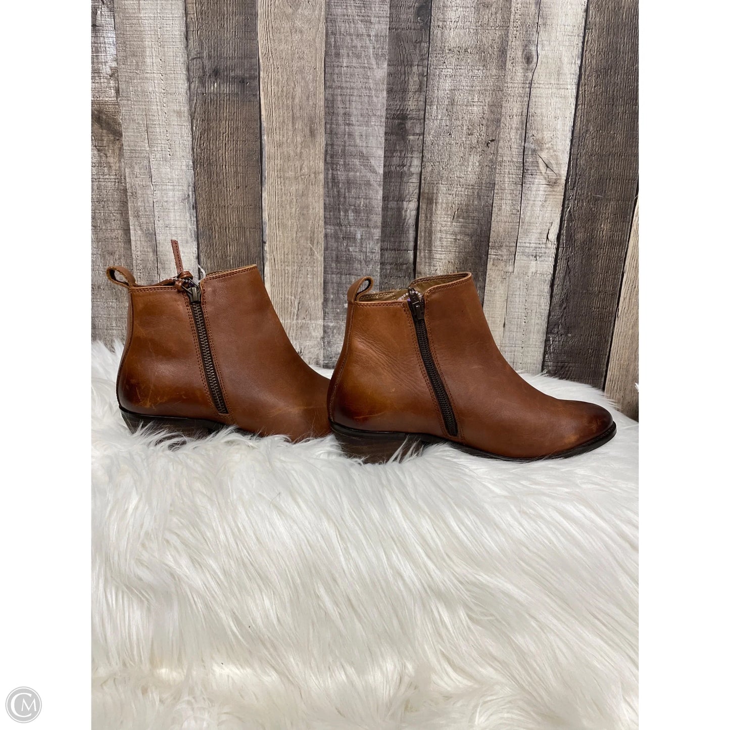 Boots Ankle Flats By Journee In Brown, Size: 8.5
