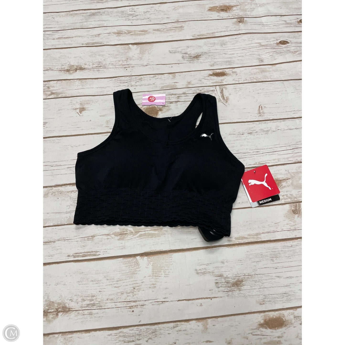 Athletic Bra By Puma In Black, Size: M