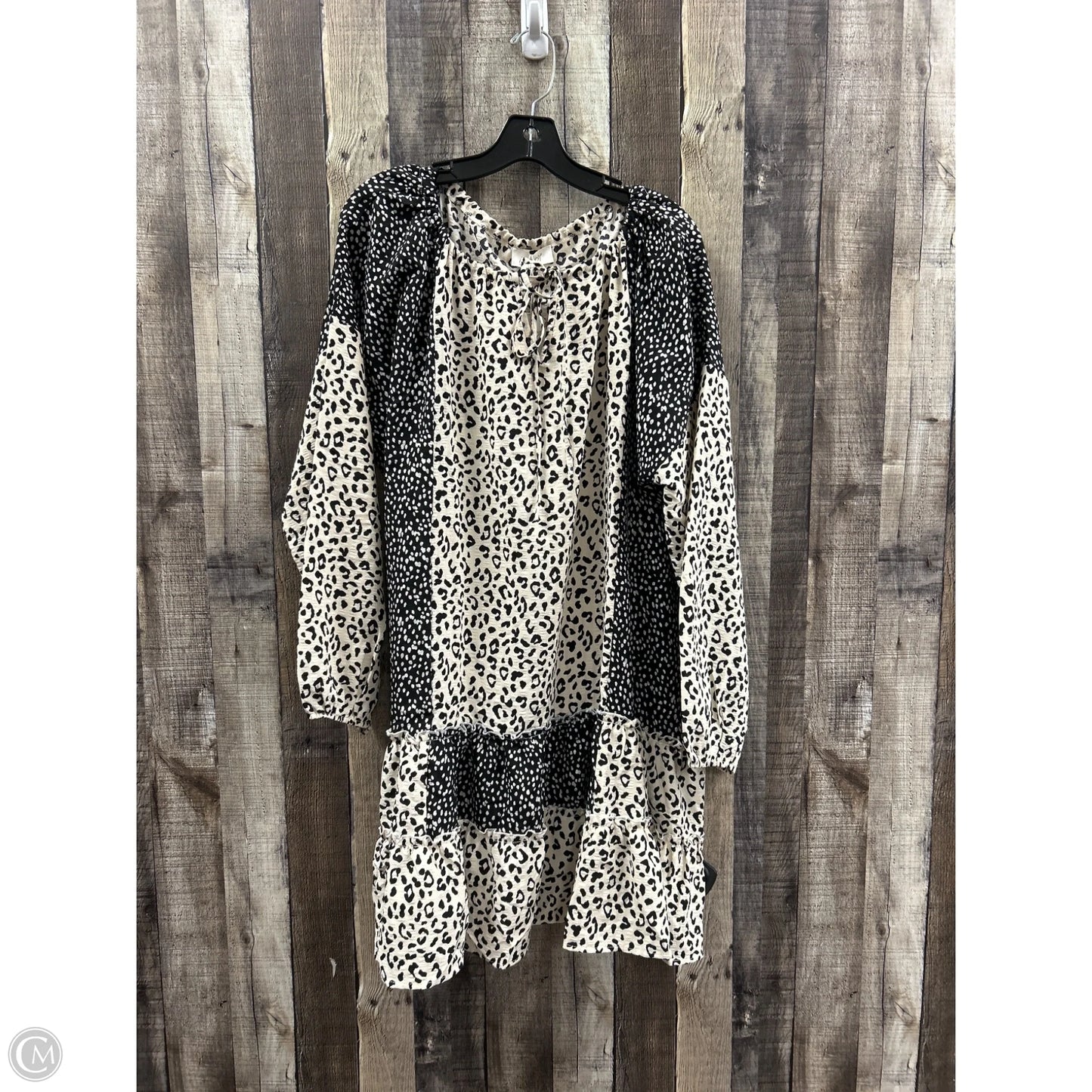 Dress Casual Short By Oddi In Animal Print, Size: Xl