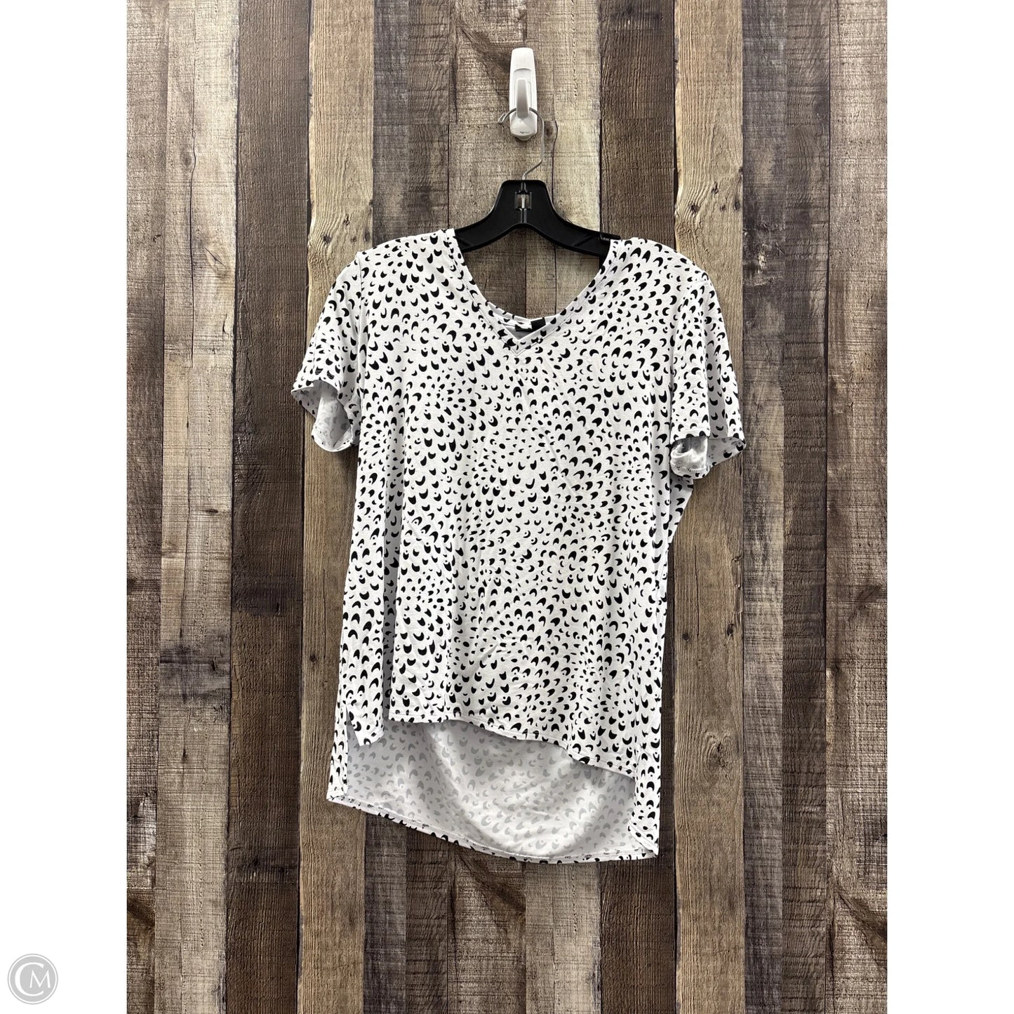 Top Short Sleeve By Alfani In Black, Size: Xs