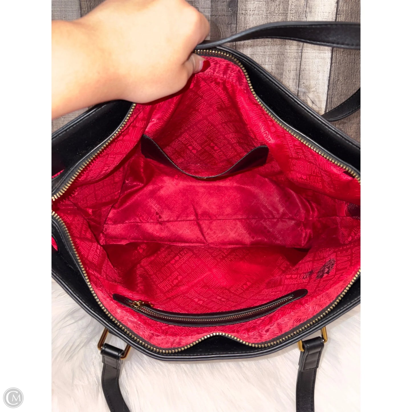 Handbag By Love Moschino, Size: Large