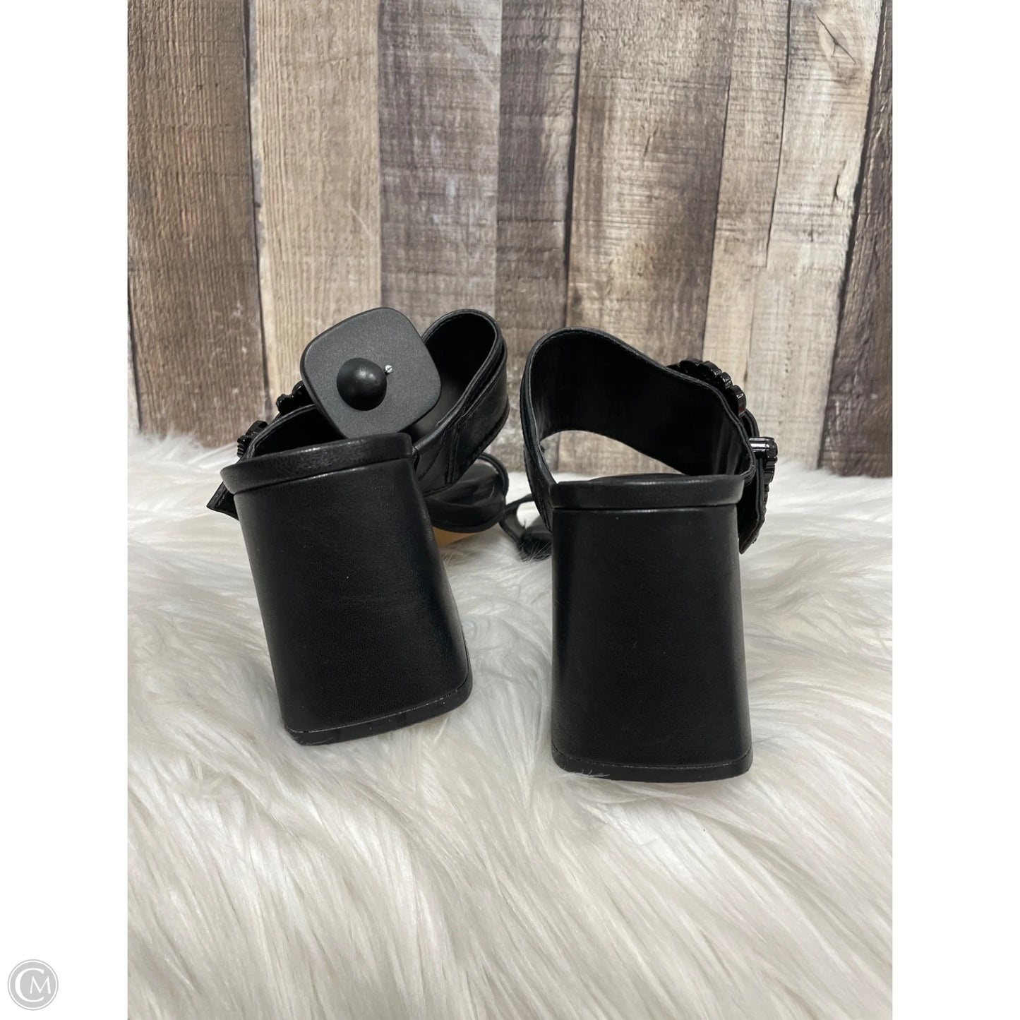 Sandals Designer By Karl Lagerfeld In Black, Size: 7