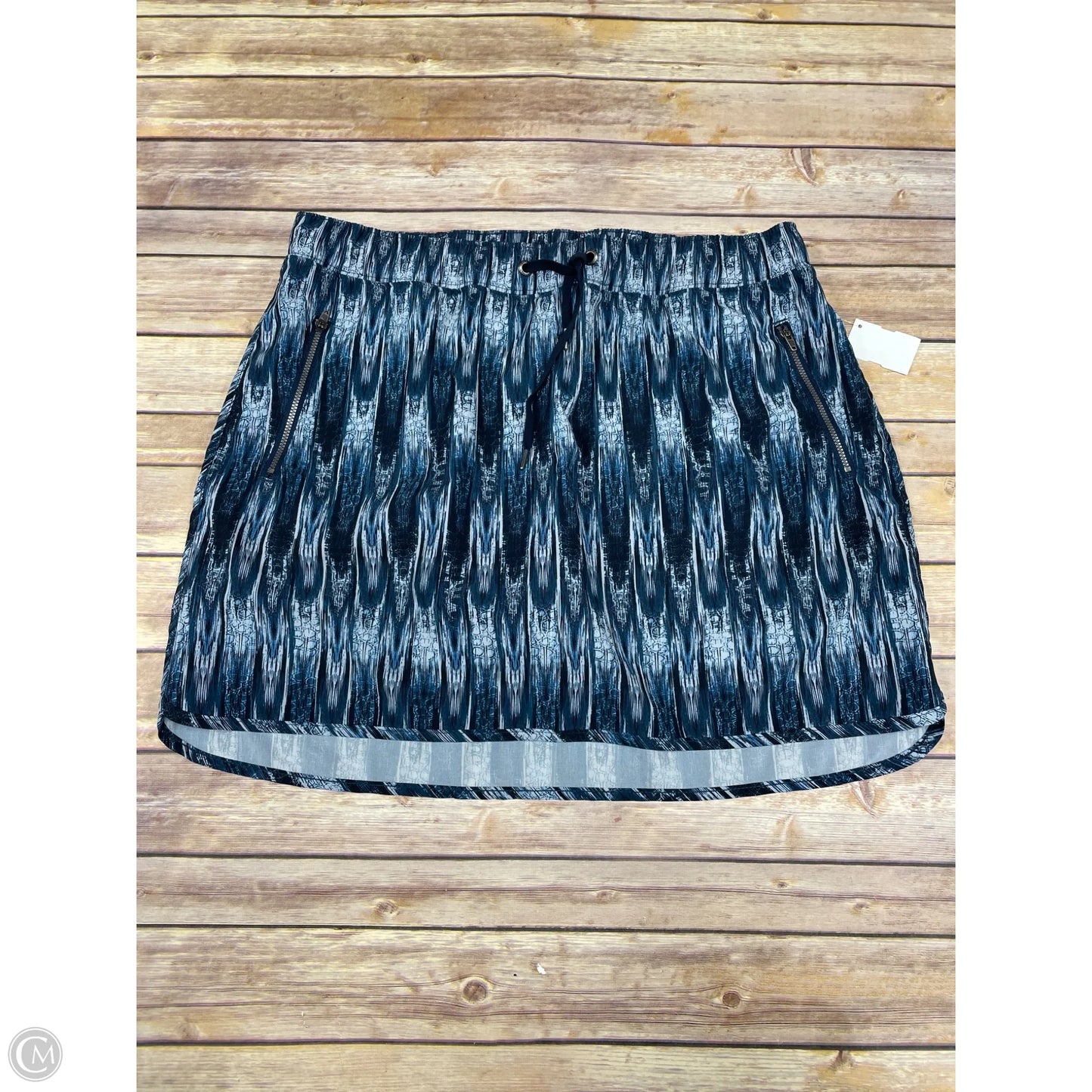 Athletic Skort By Green Tea In Blue, Size: Xxl
