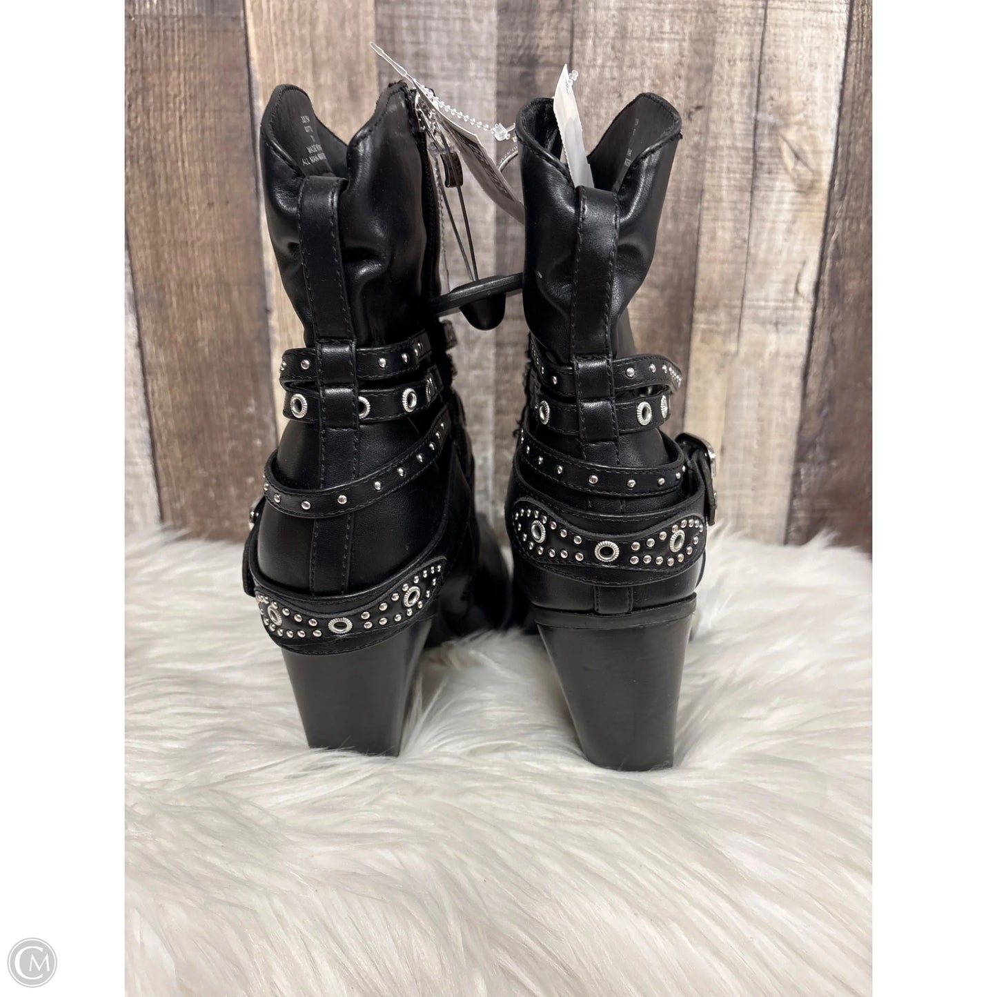 Boots Ankle Heels By Michael By Michael Kors In Black, Size: 11