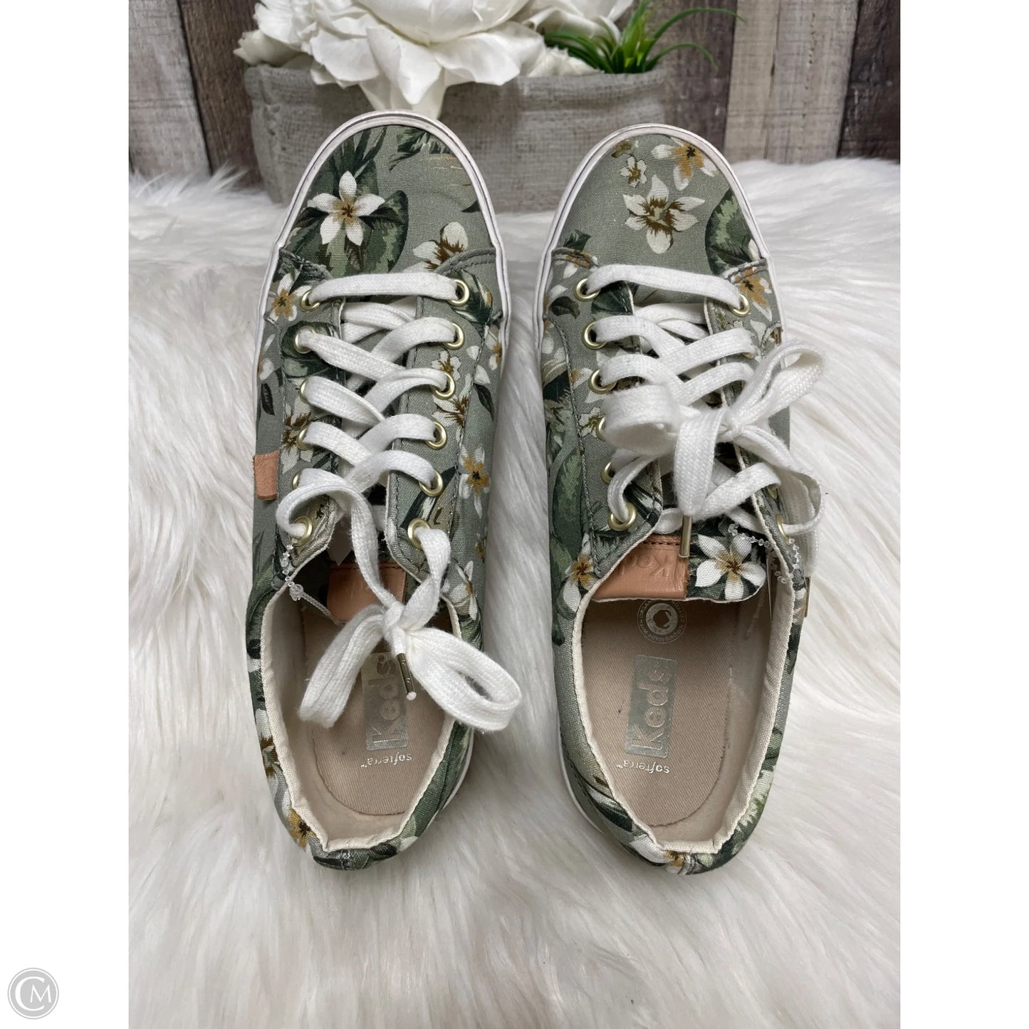 Shoes Sneakers By Keds In Green, Size: 8.5
