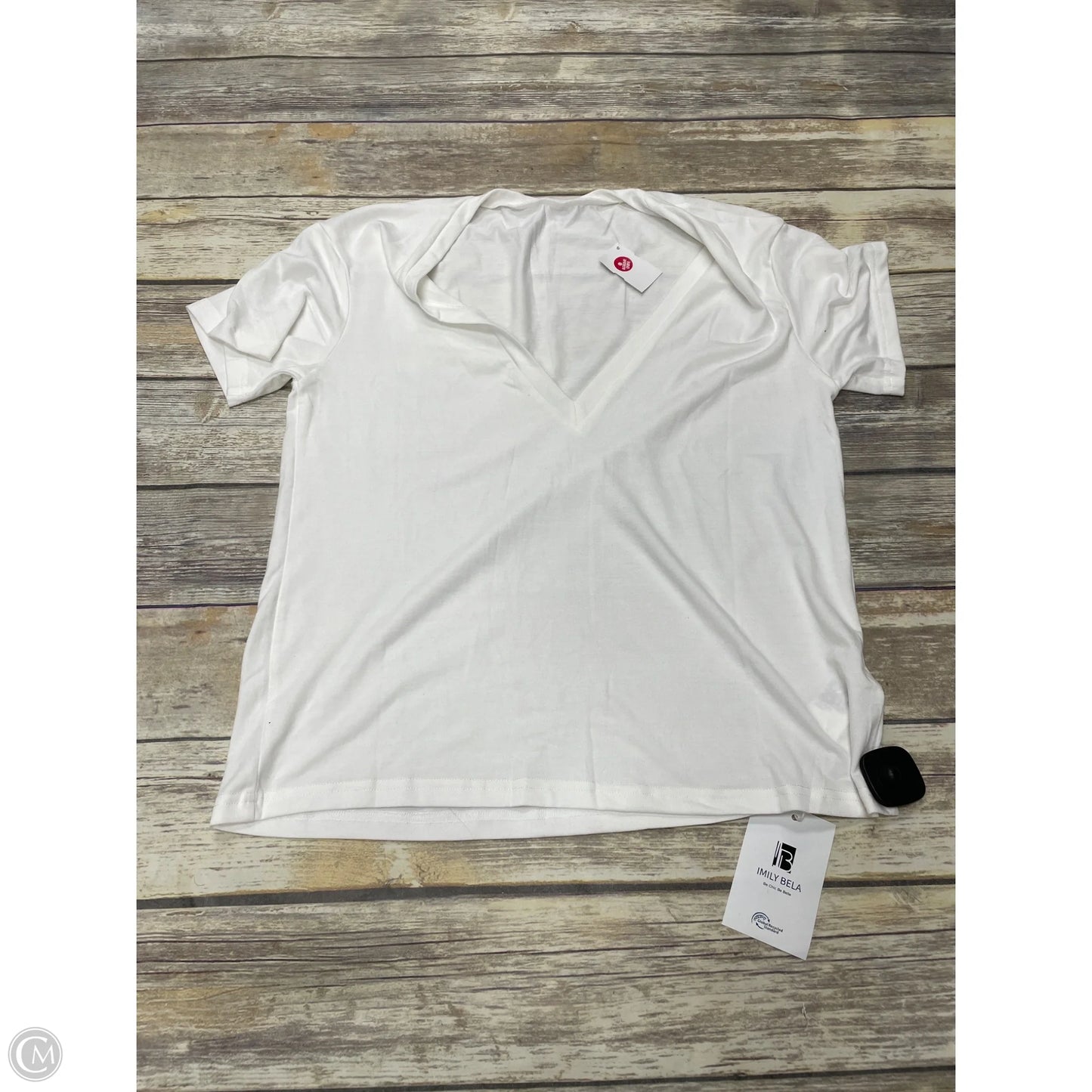 Top Short Sleeve By Cmf In White, Size: S