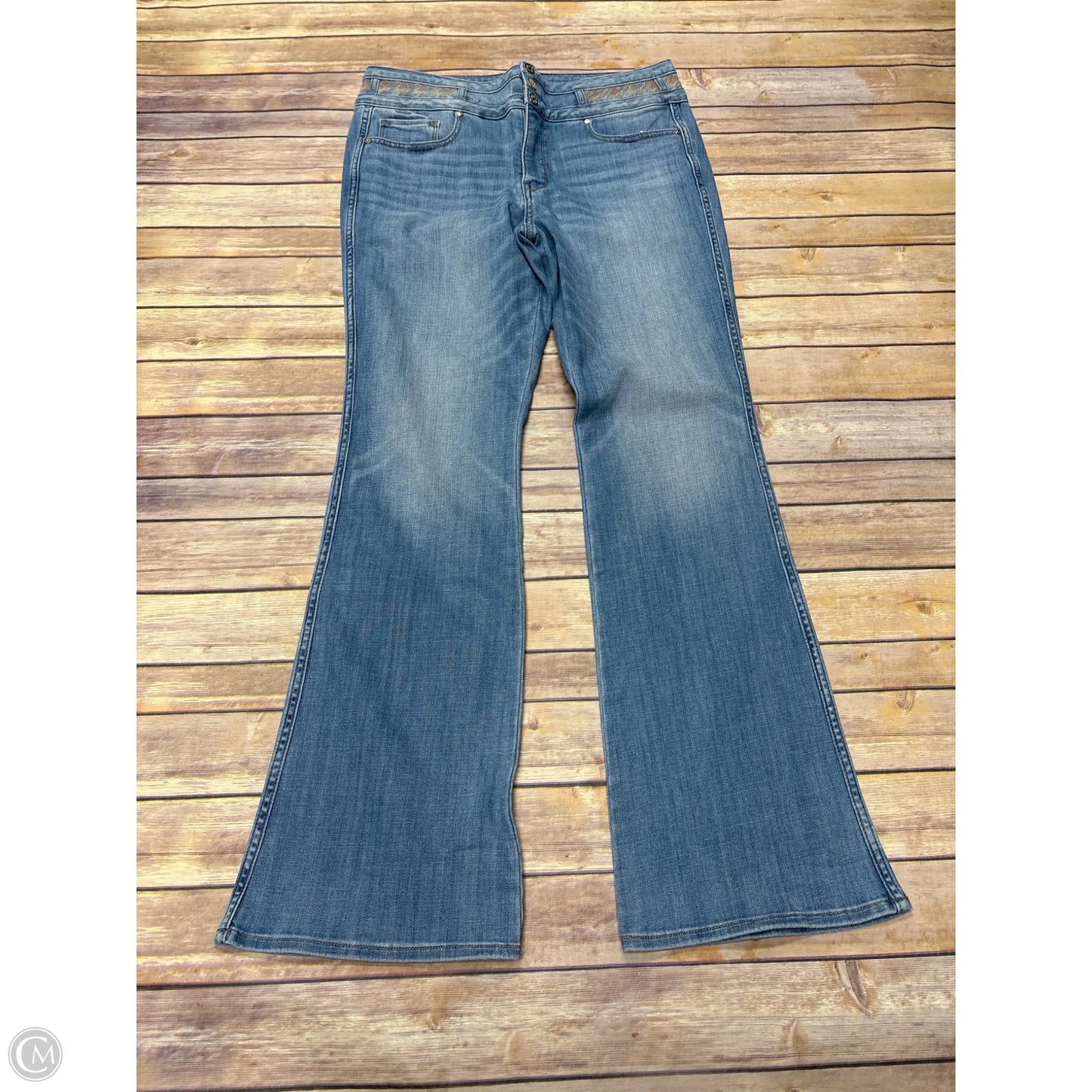 Jeans Flared By White House Black Market In Blue Denim, Size: 12