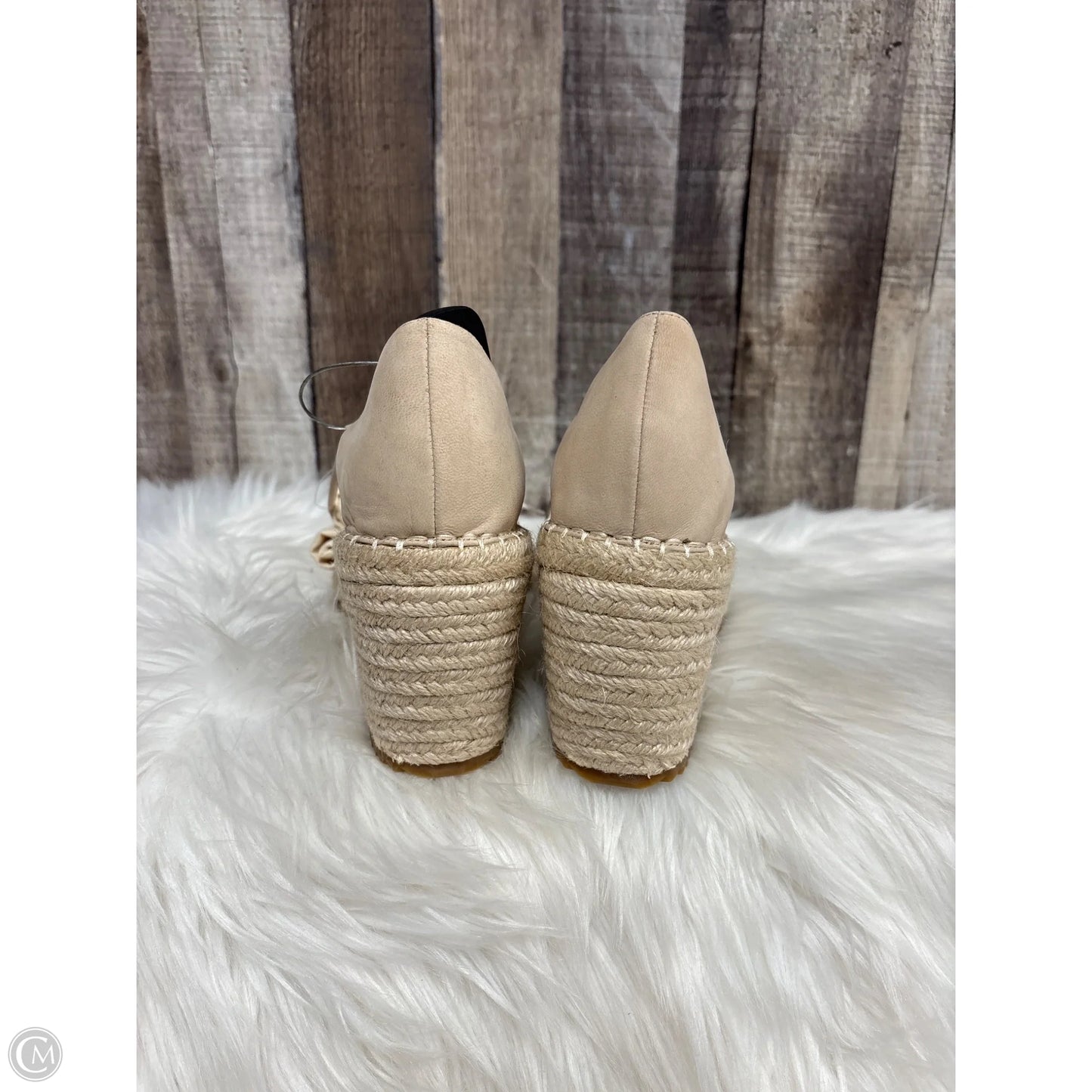 Sandals Heels Wedge By Eileen Fisher In Tan, Size: 10